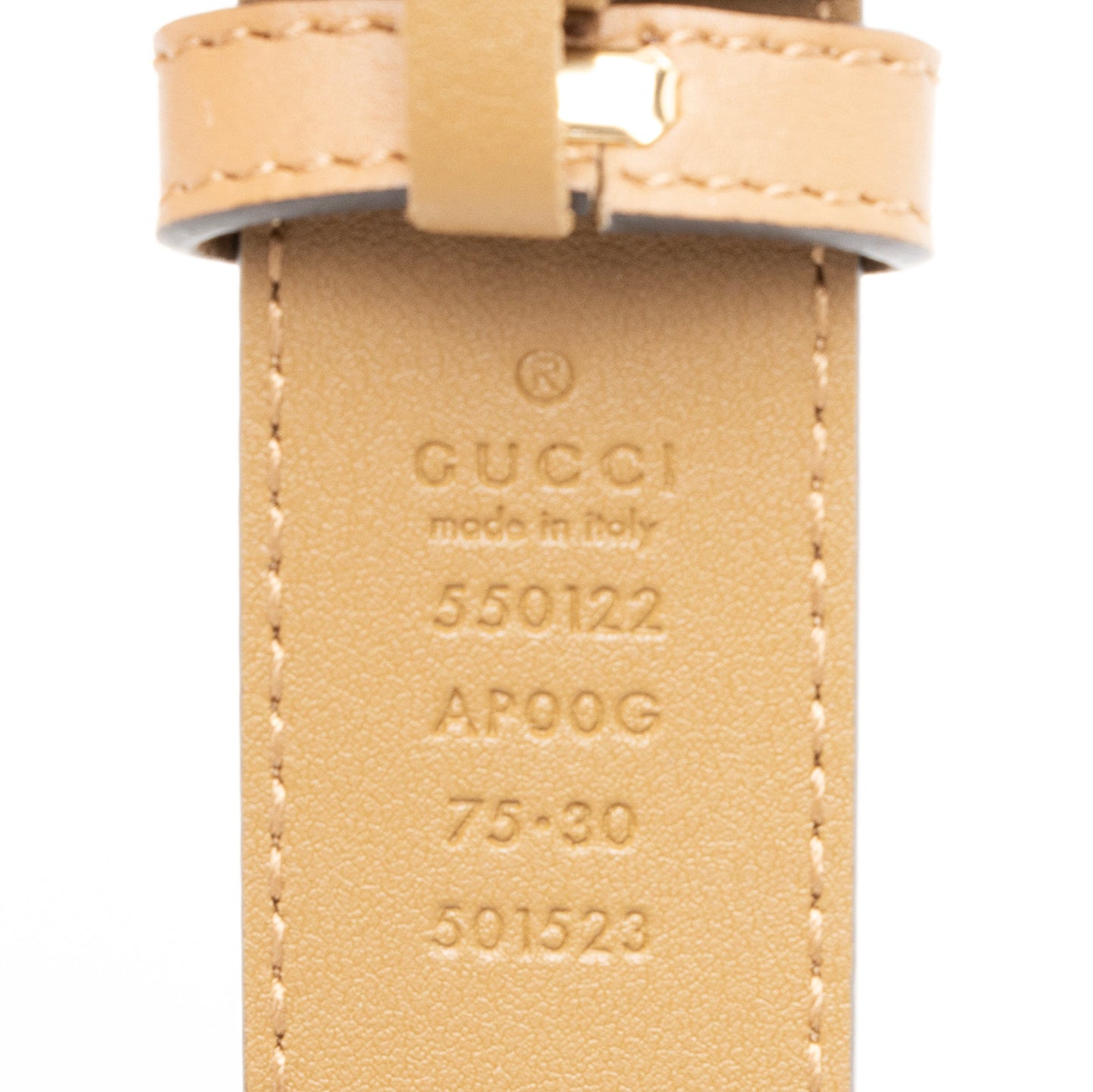 Gucci GG Horsebit Belt - Size Leather Brown Accessory