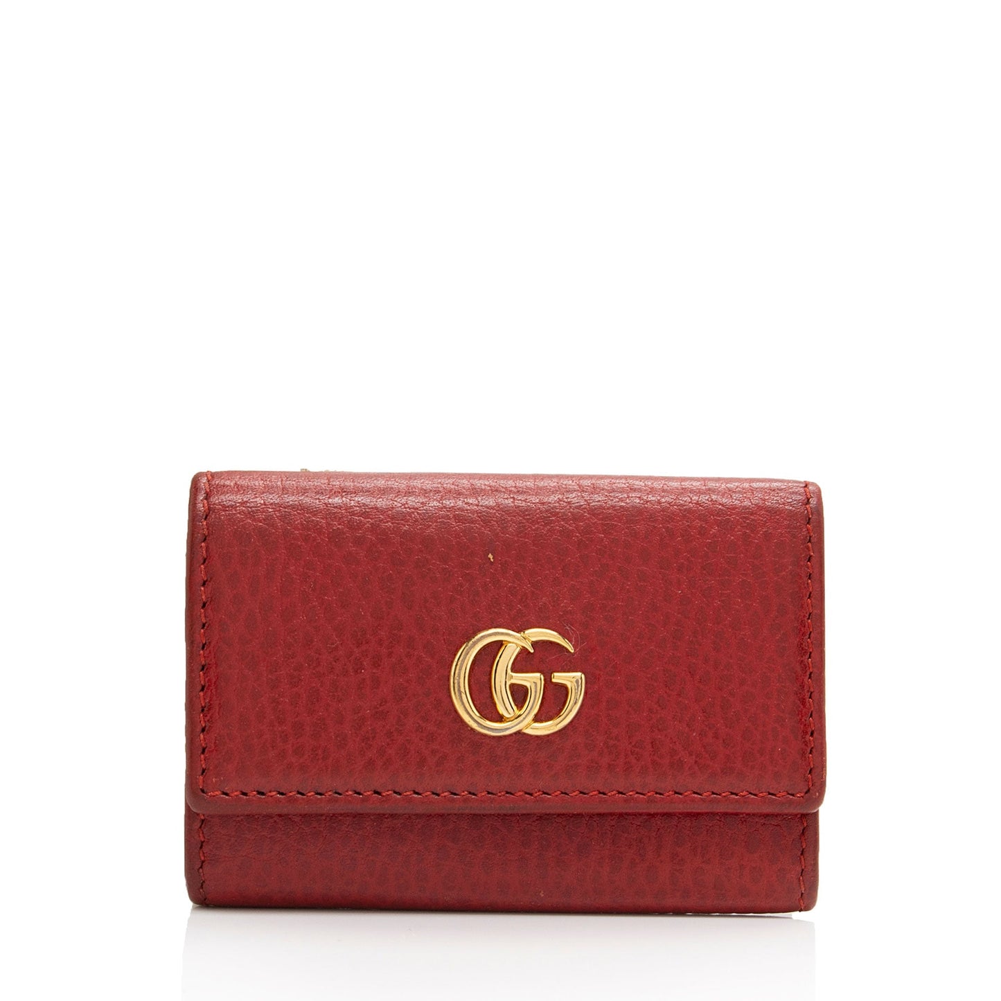 Gucci GG Marmont 6 Key Case Leather Red Accessory