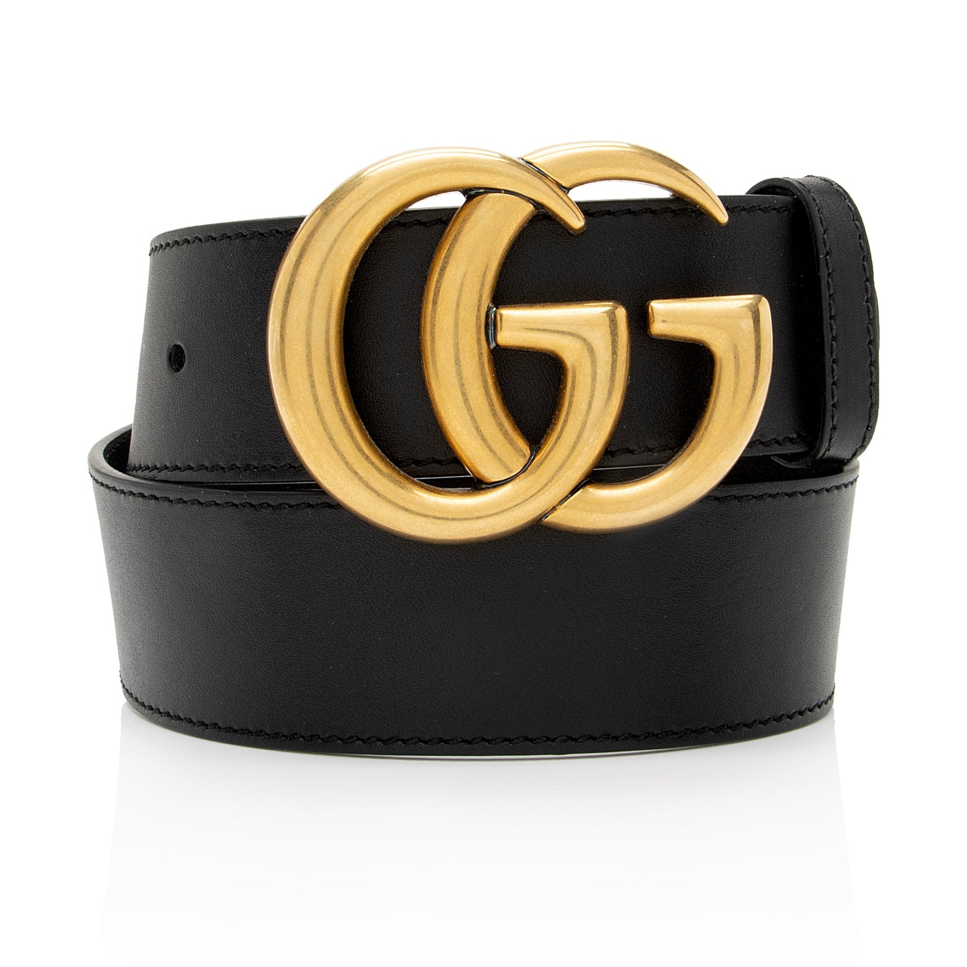 Gucci GG Marmont Belt - Size Leather Black Accessory Shf Azi3Mr