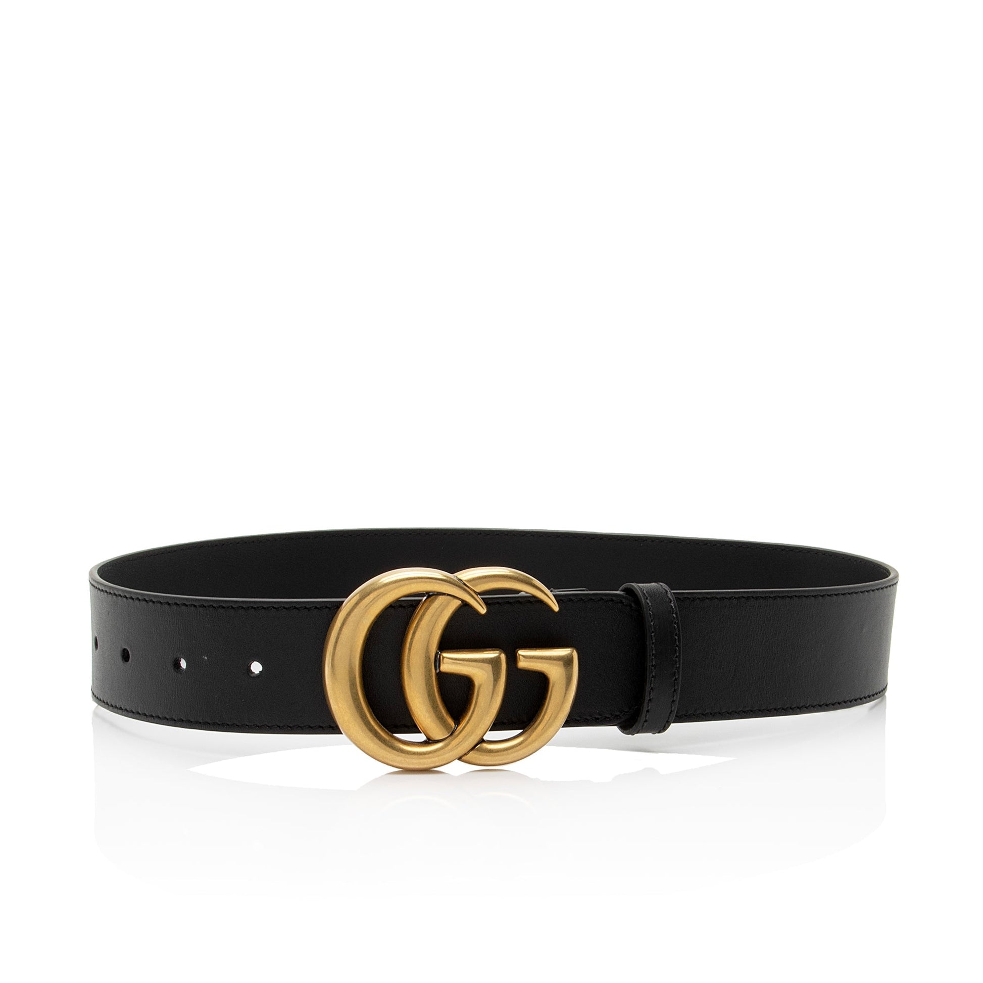 Gucci GG Marmont Belt - Size Leather Black Accessory Shf Azi3Mr