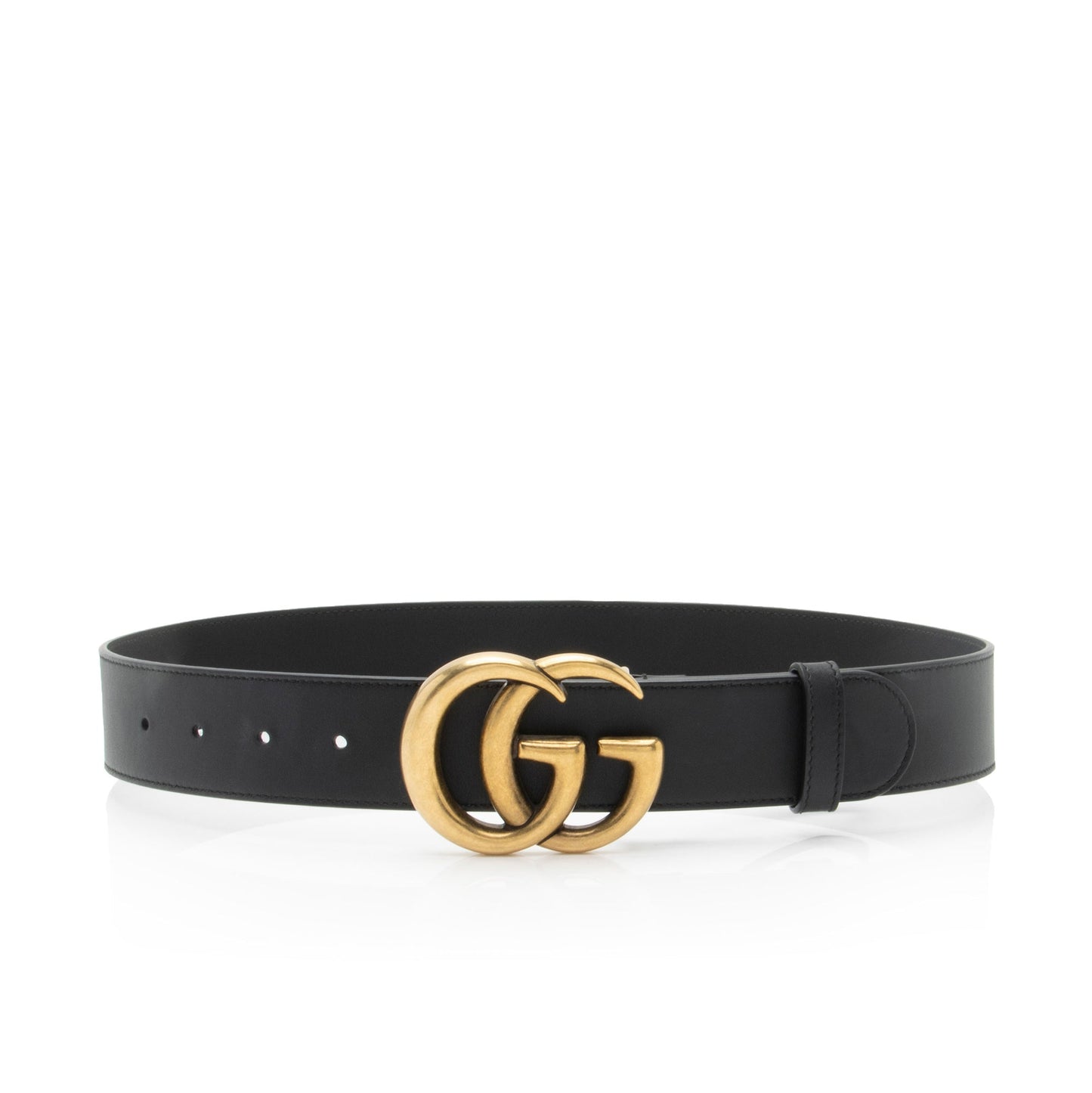 Gucci GG Marmont Belt - Size Leather Black Accessory Shf Mdemux