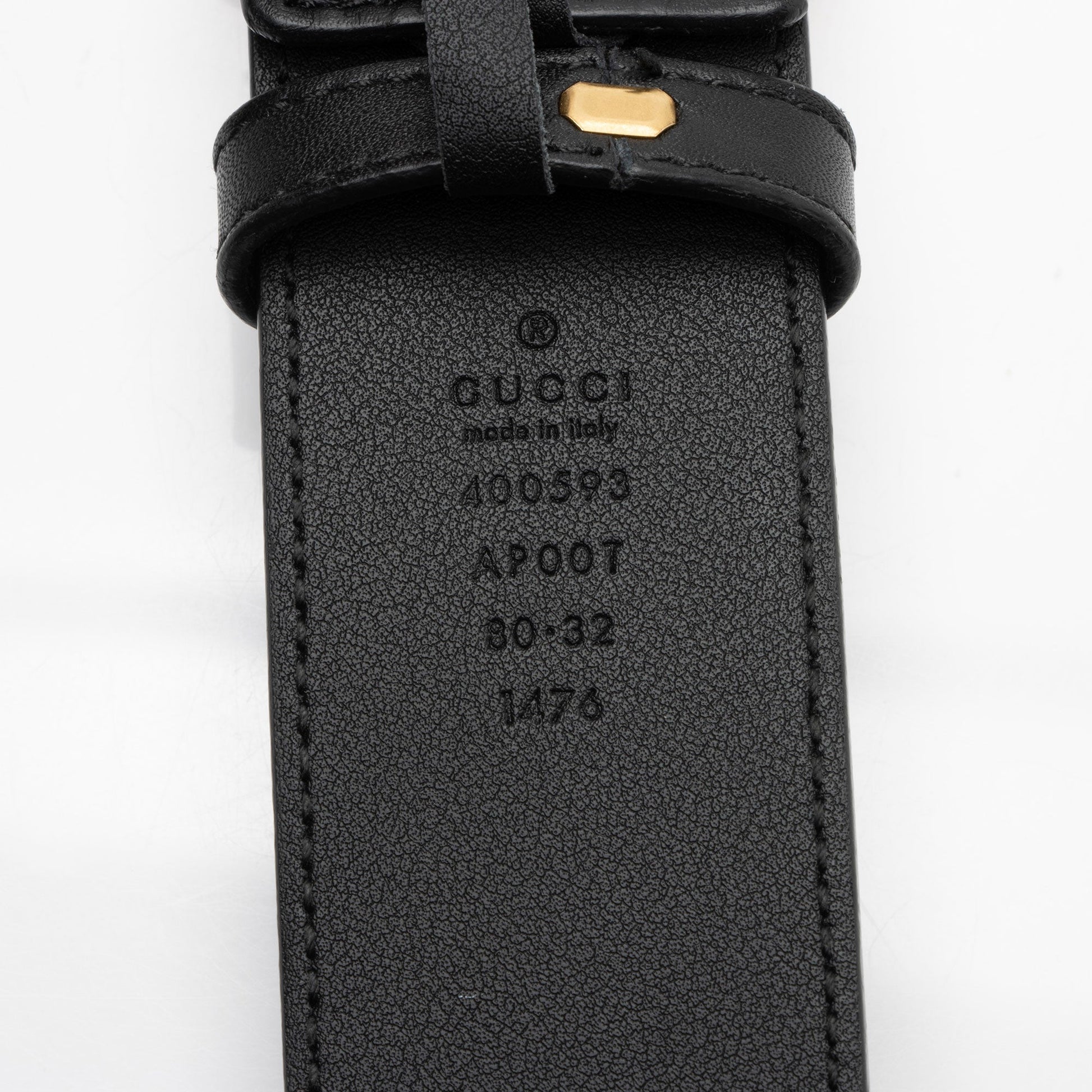 Gucci GG Marmont Belt - Size Leather Black Accessory Shf 0Eijen