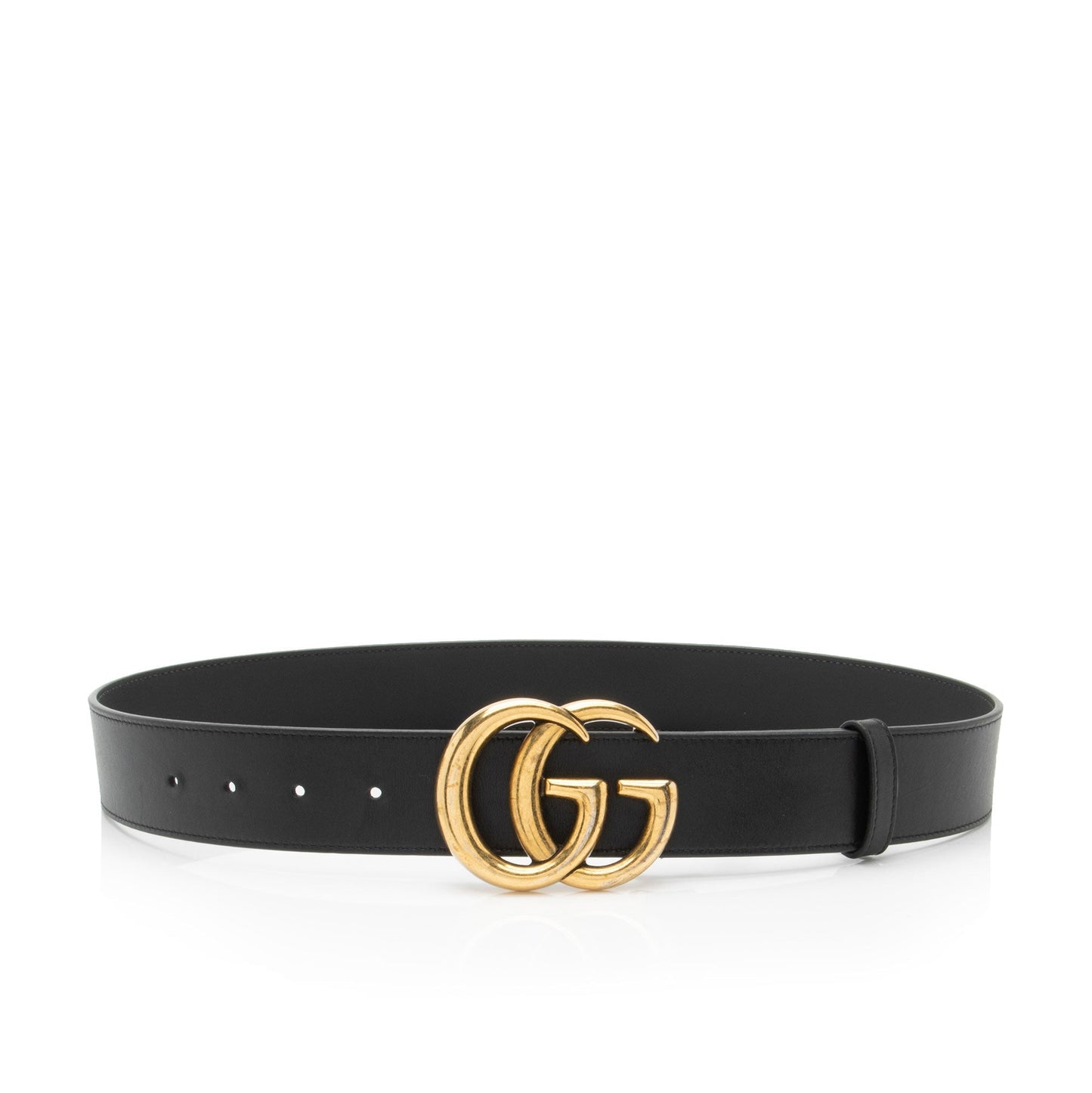 Gucci GG Marmont Belt - Size Leather Black Accessory Shf 0Eijen