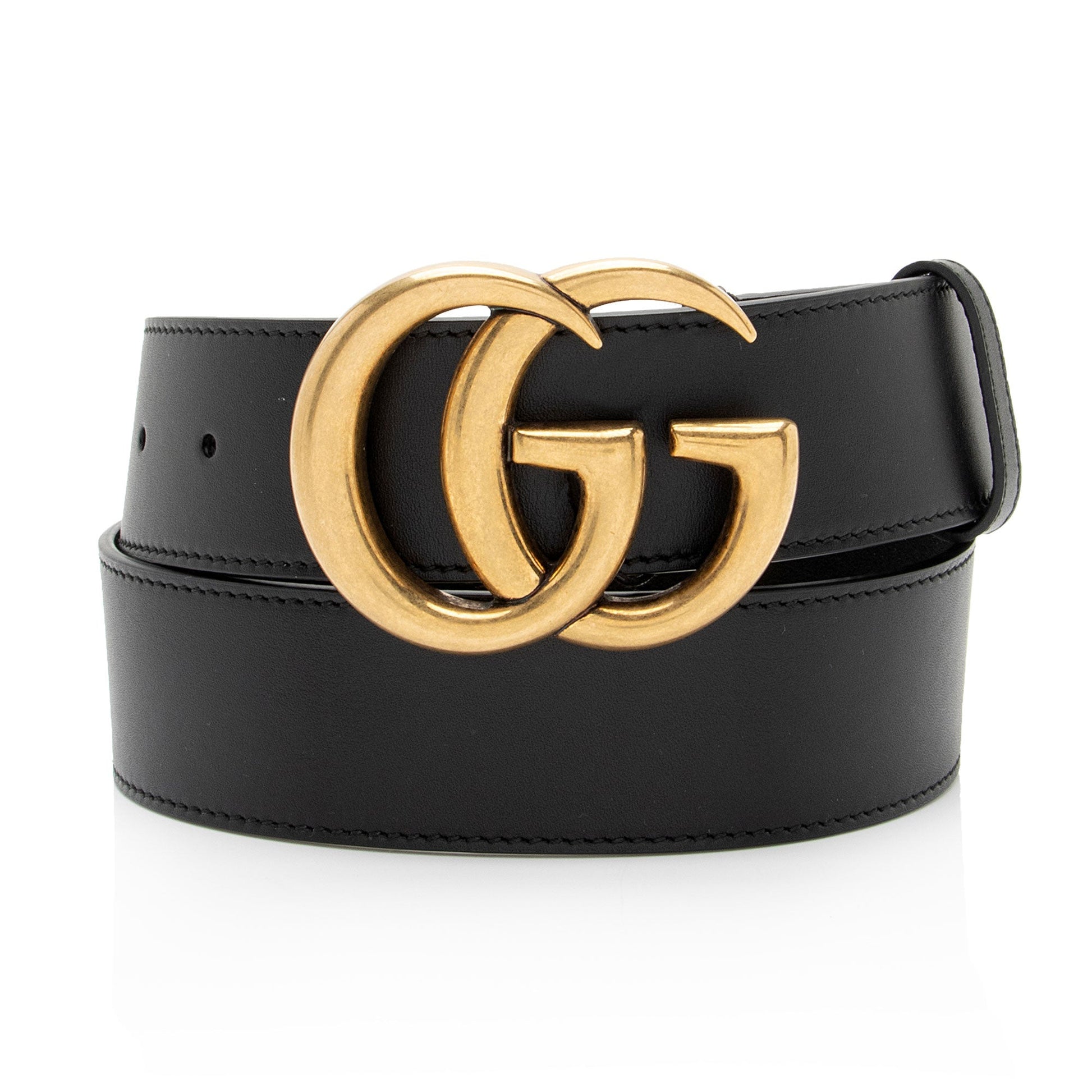 Gucci GG Marmont Belt - Size Leather Black Accessory Shf O8Eibj