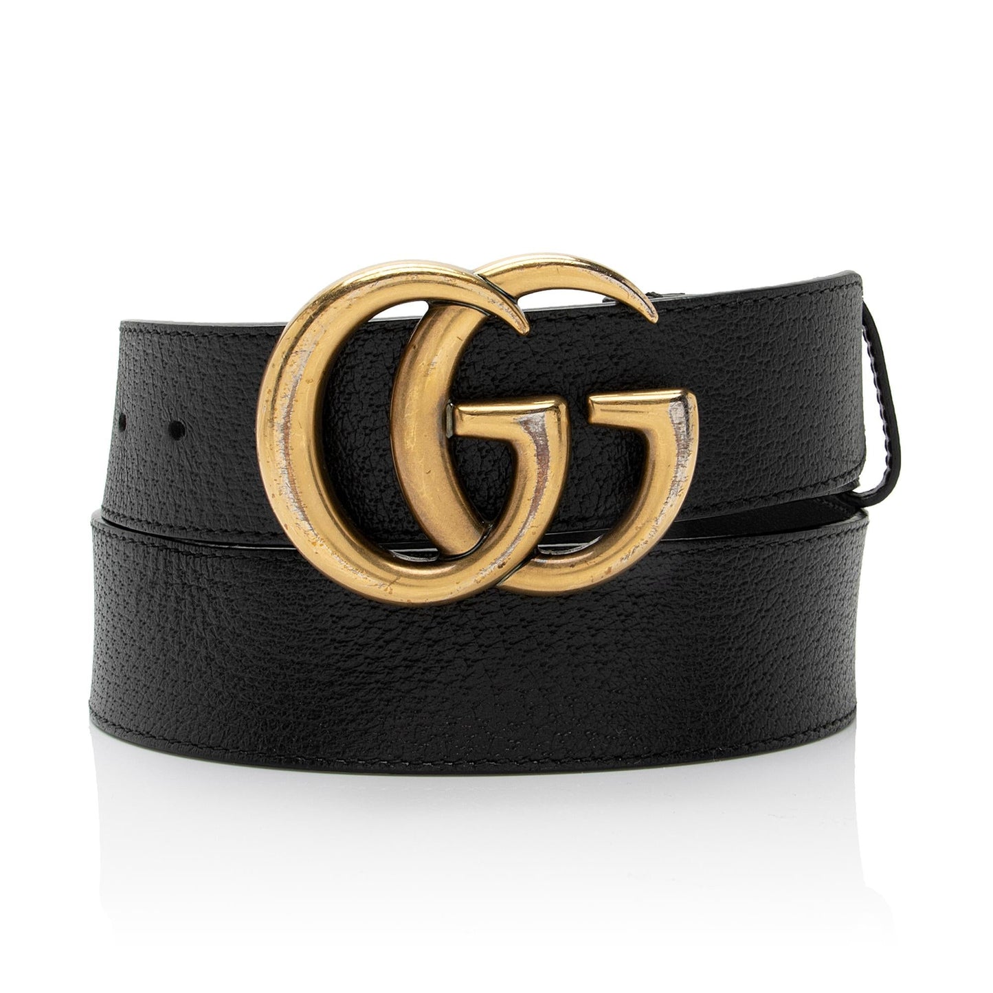 Gucci GG Marmont Belt - Size Leather Black Accessory Shf Qth5B1