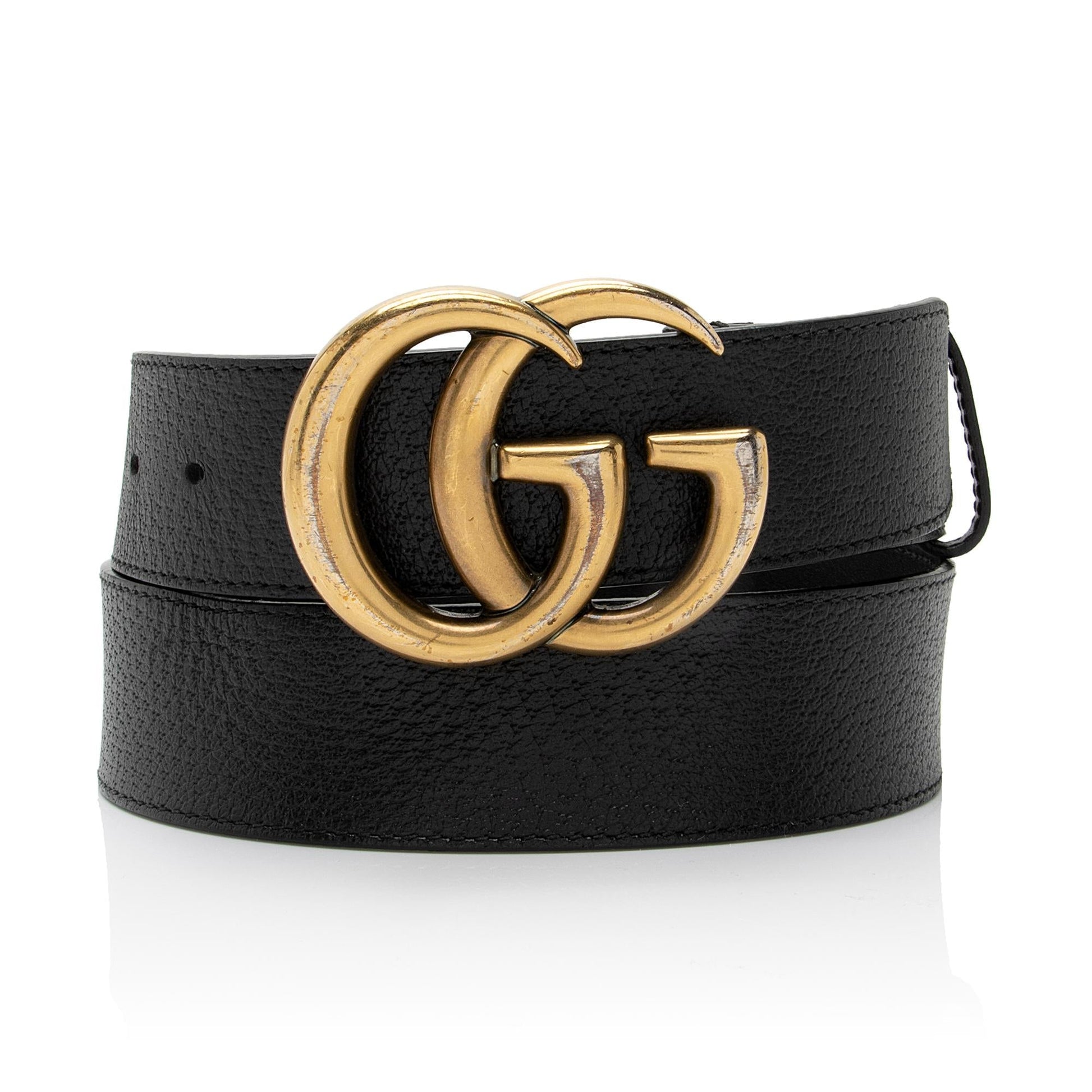 Gucci GG Marmont Belt - Size Leather Black Accessory Shf Qth5B1