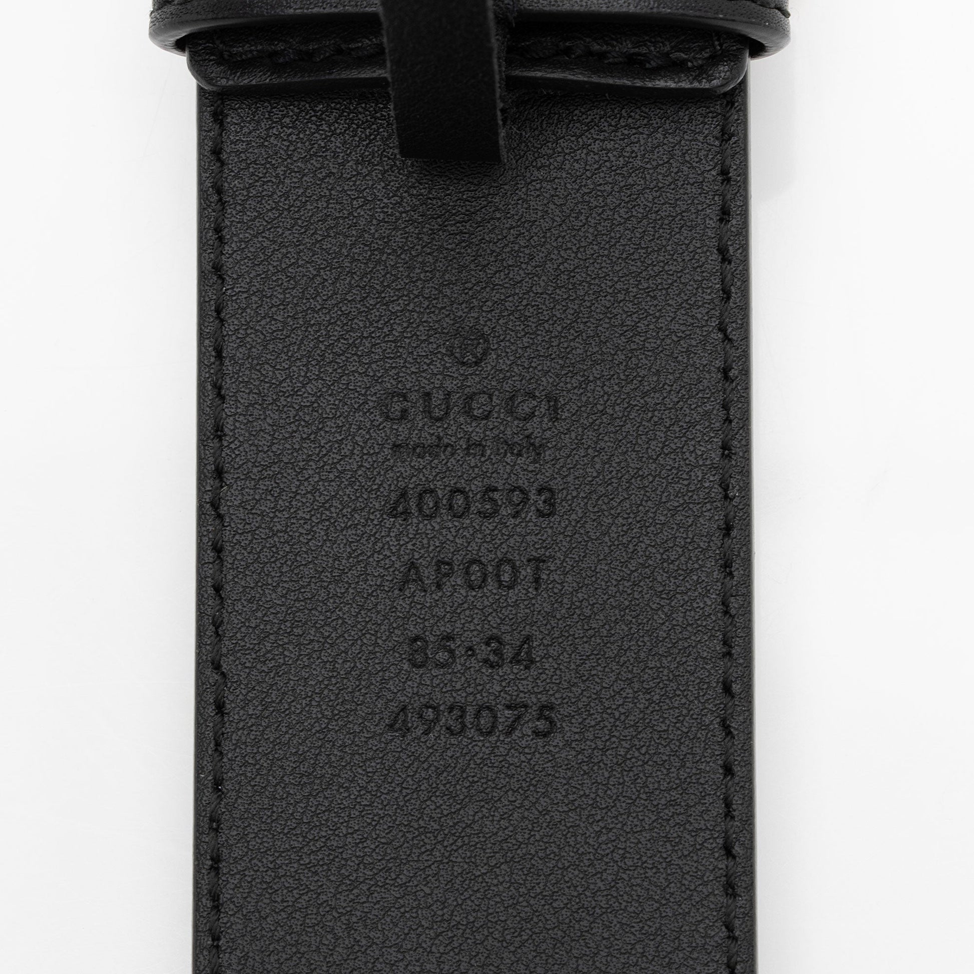 Gucci GG Marmont Belt - Size Leather Black Accessory