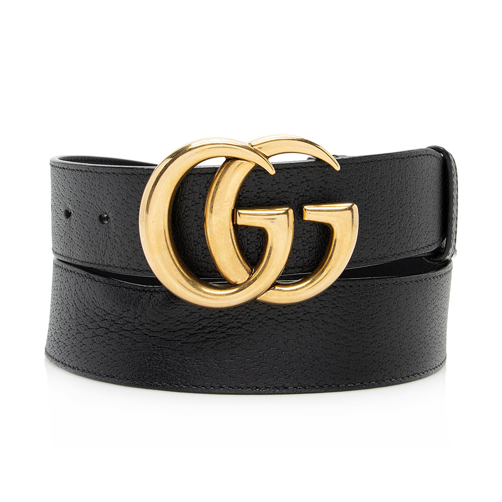 Gucci GG Marmont Belt - Size Leather Black Accessory 95 Shf