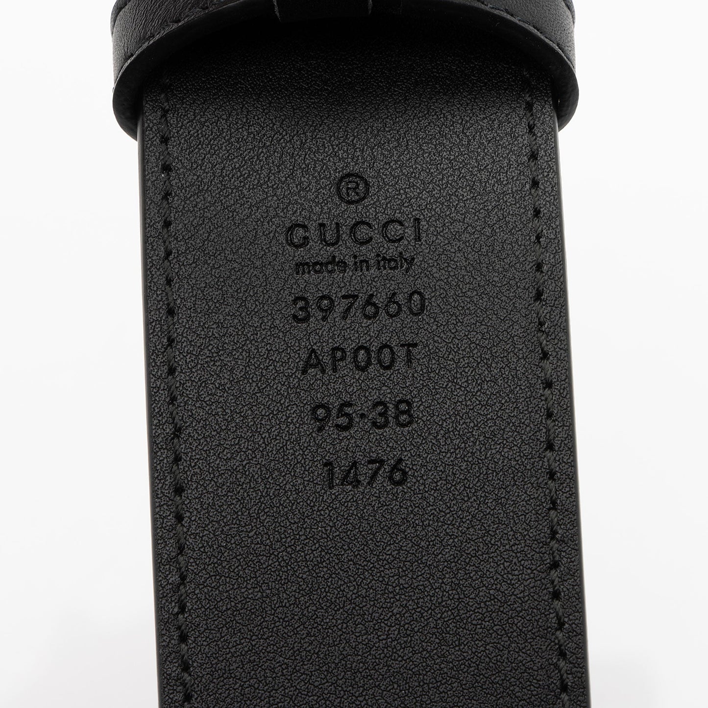 Gucci GG Marmont Belt - Size Leather Black Accessory Shf Ghk80H