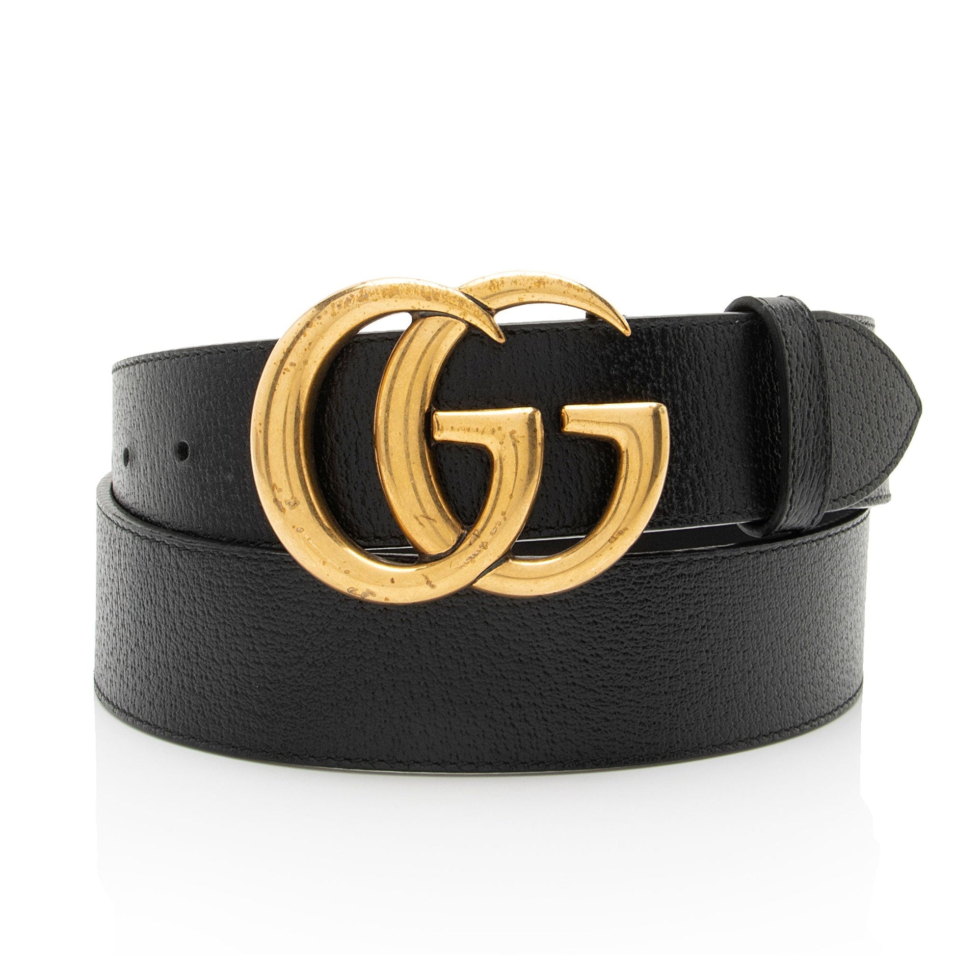 Gucci GG Marmont Belt - Size Leather Black Accessory Shf Zofhl7