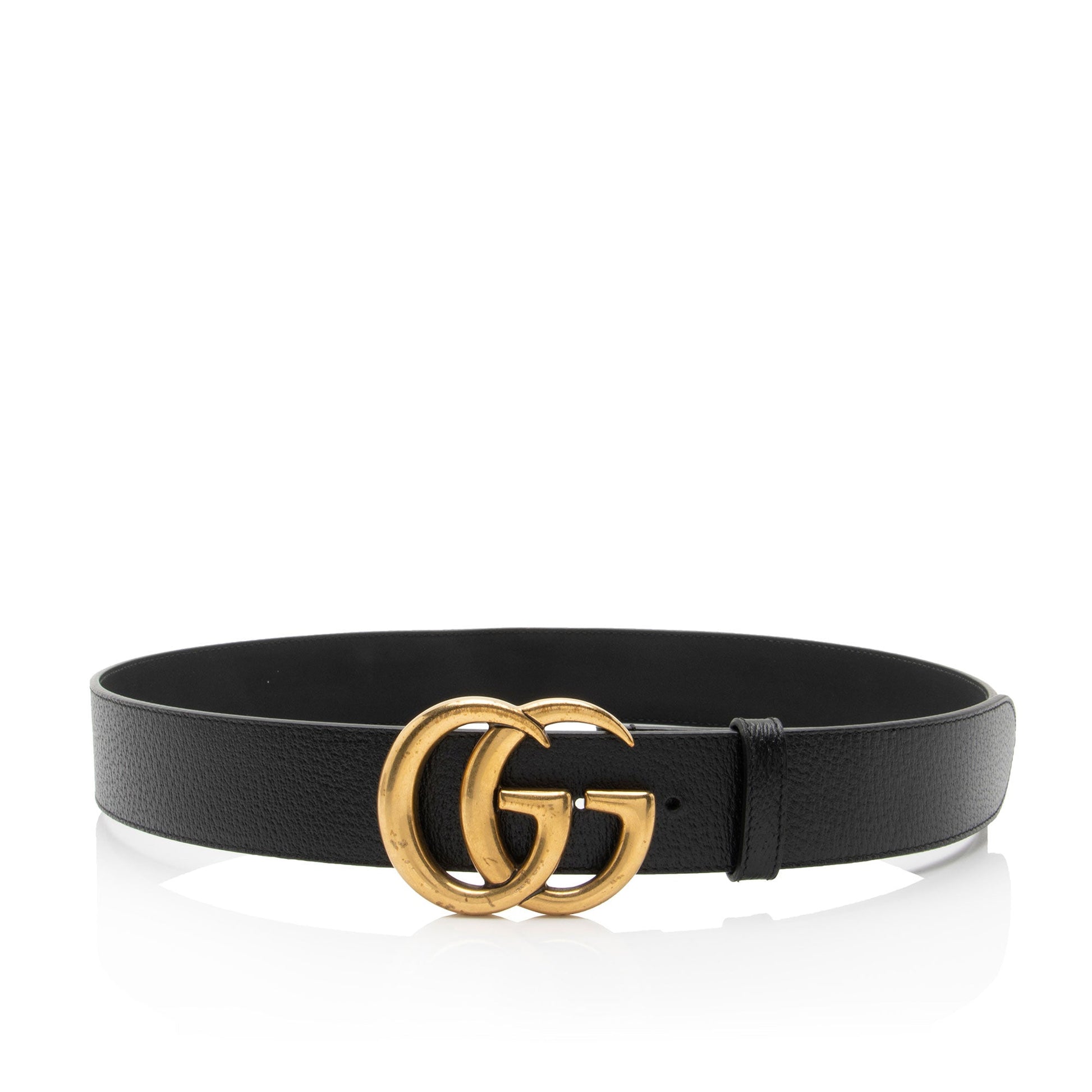 Gucci GG Marmont Belt - Size Leather Black Accessory Shf Zofhl7