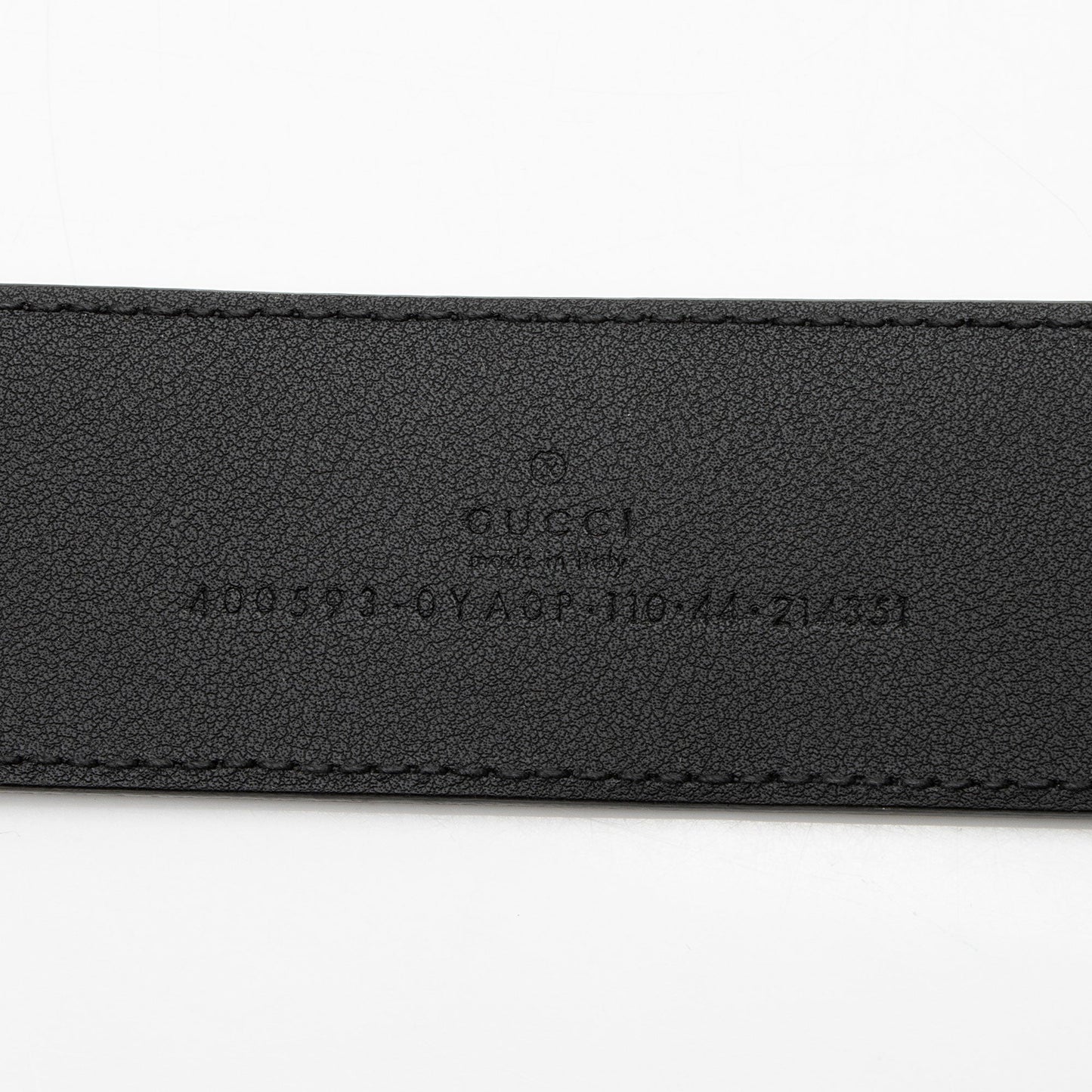 Gucci GG Marmont Belt - Size Leather Black Accessory 44 110