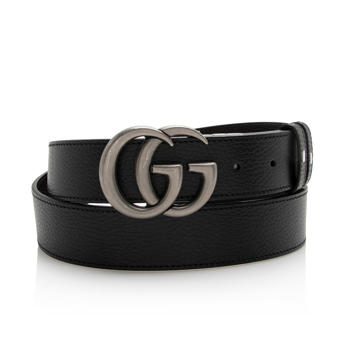 Gucci GG Marmont Reversible Belt - Leather Black Accessory