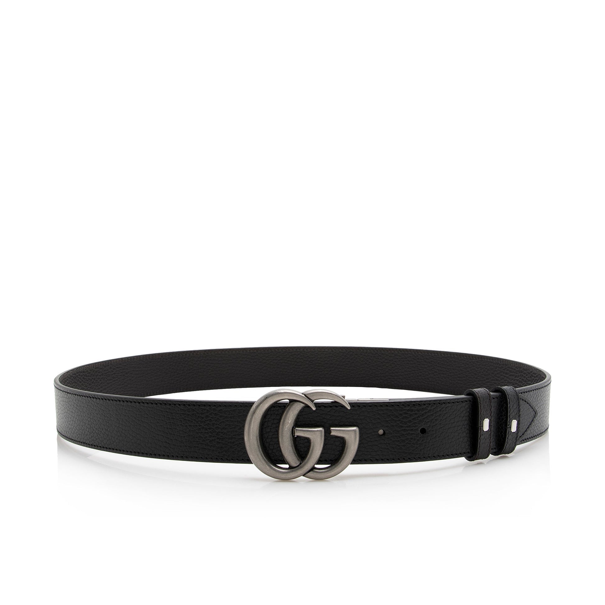 Gucci GG Marmont Reversible Belt - Leather Black Accessory