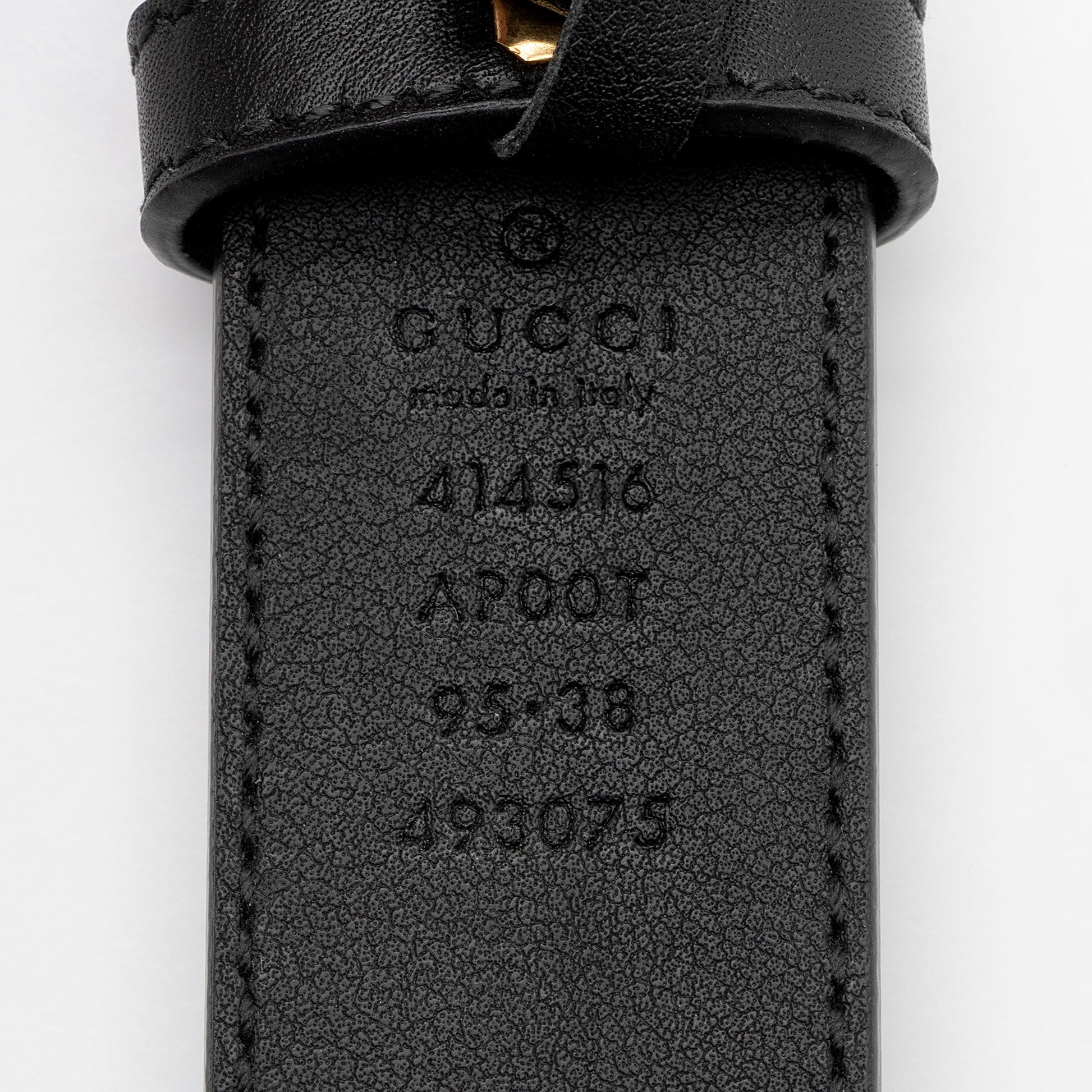 Gucci GG Marmont Slim Belt - Leather Black Accessory Shf 9Povbg