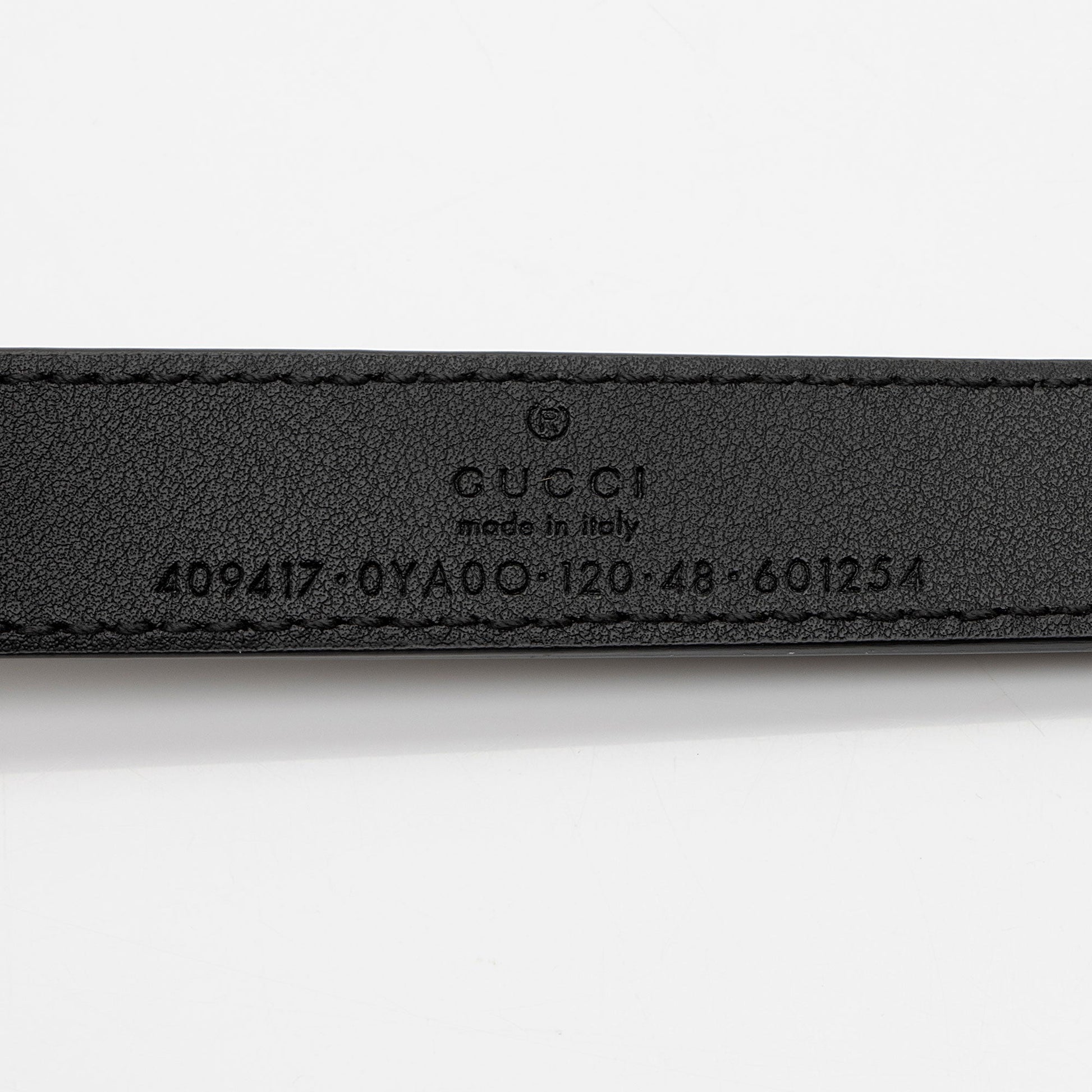 Gucci GG Marmont Slim Belt - Leather Black Accessory