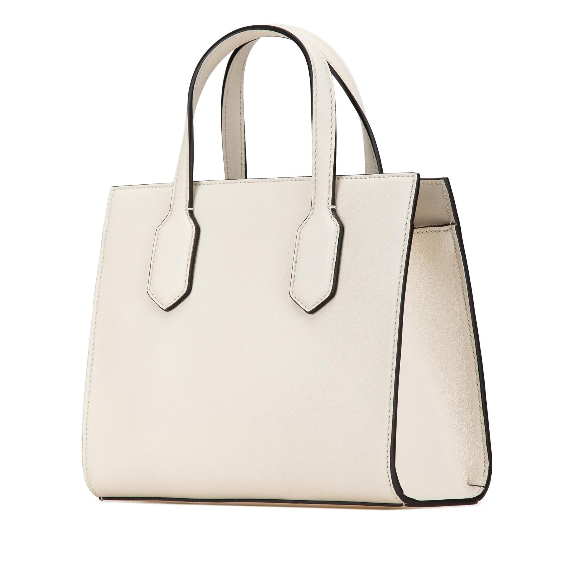 Gucci GG Ribbon SHG-nYfnJ2 Leather Calf White Satchel Bag