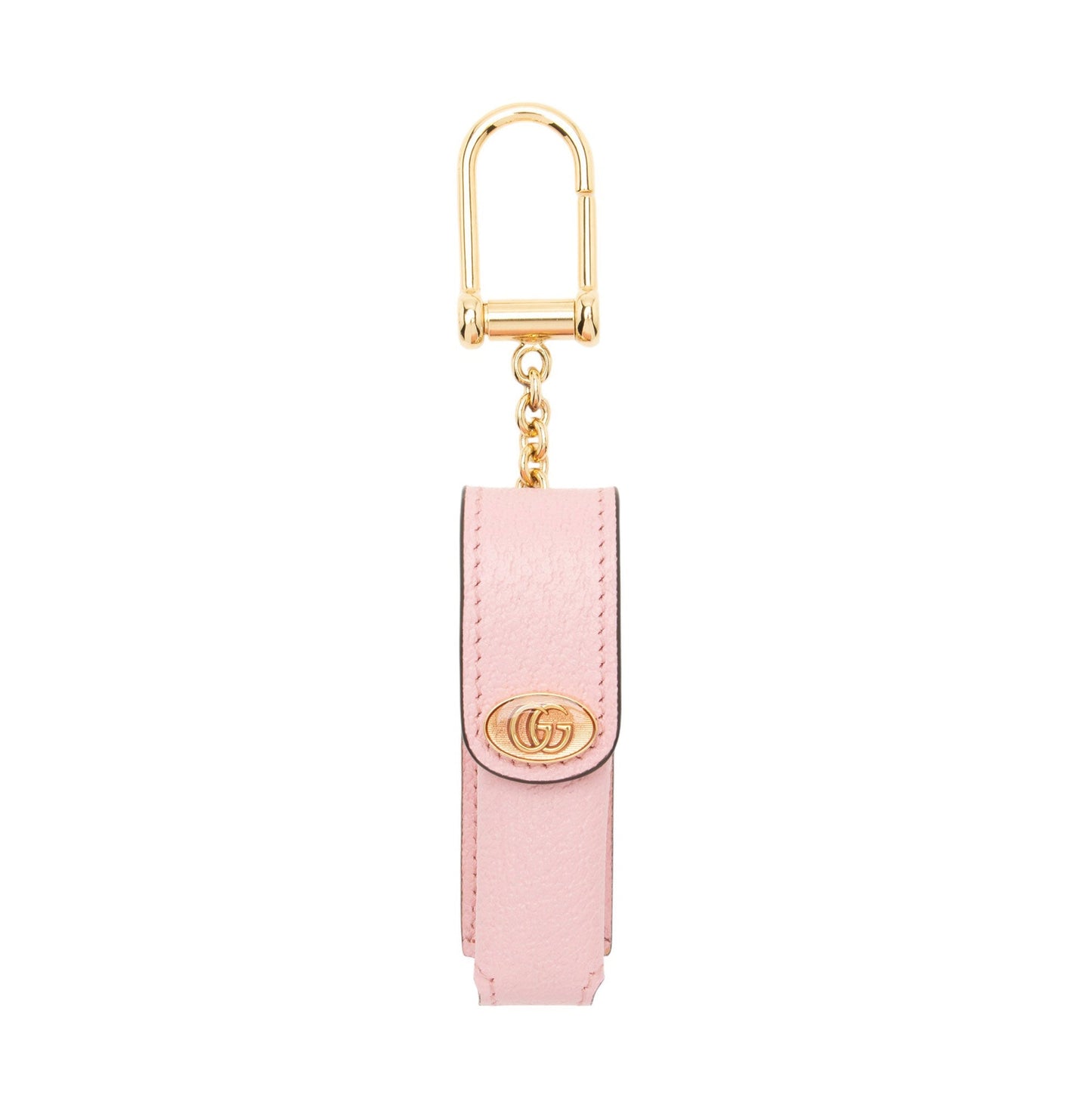 Gucci GG Single Porte-Rouges Keychain SHF-klWzVz Leather Pink Accessory