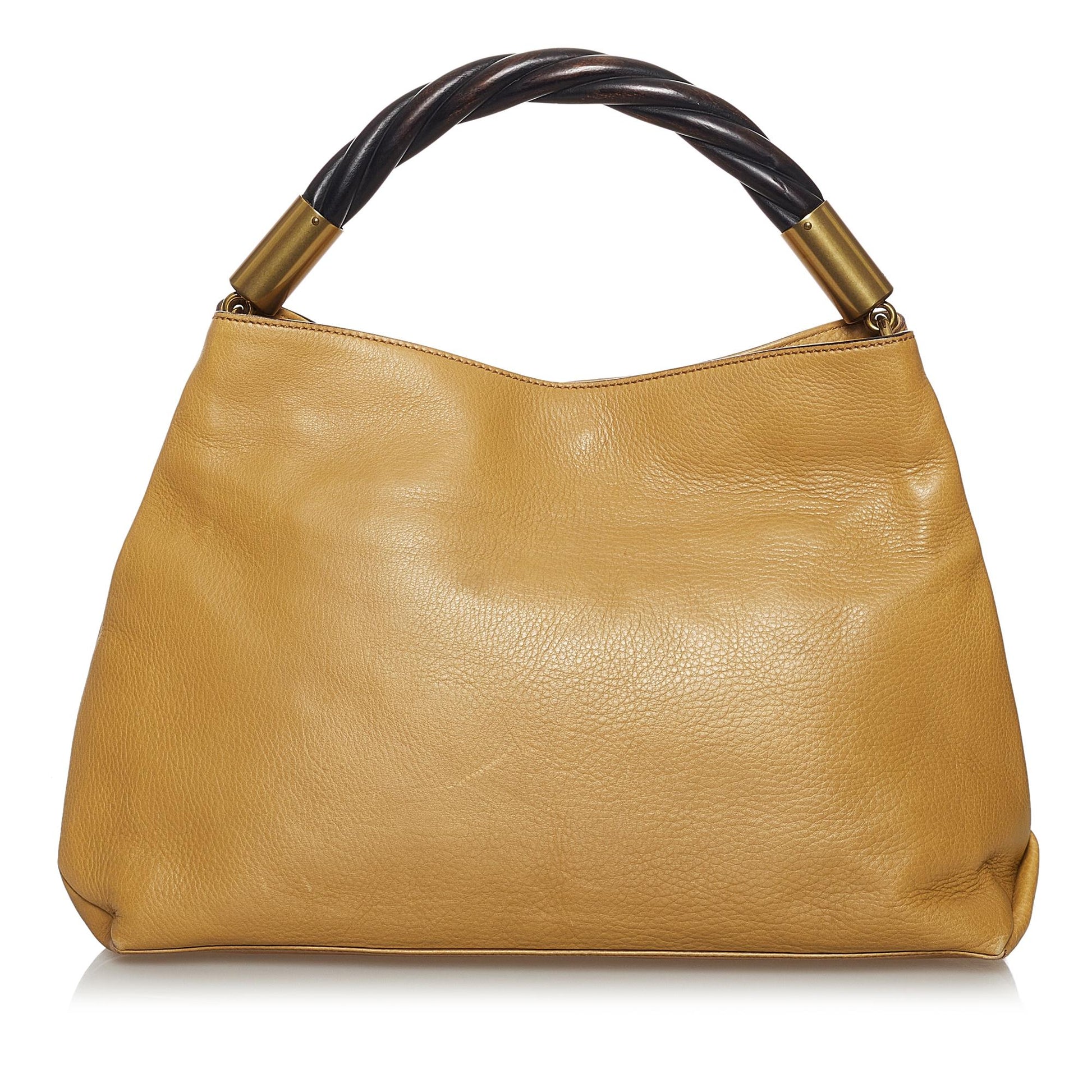 Gucci SHG Leather Calf Brown Satchel Bag 5