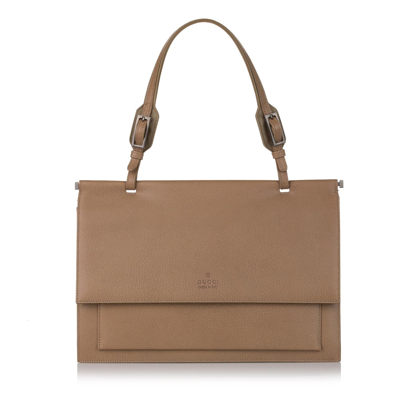 Gucci SHG Leather Calf Brown Satchel Bag