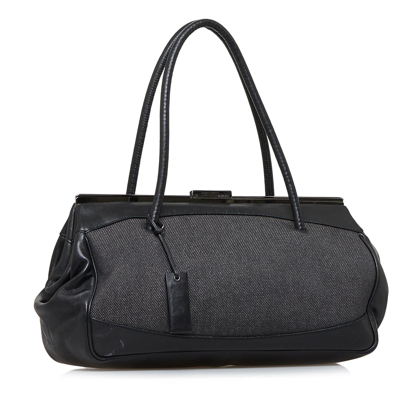 Gucci SHG-TQUw9S Leather Calf Black Satchel Bag