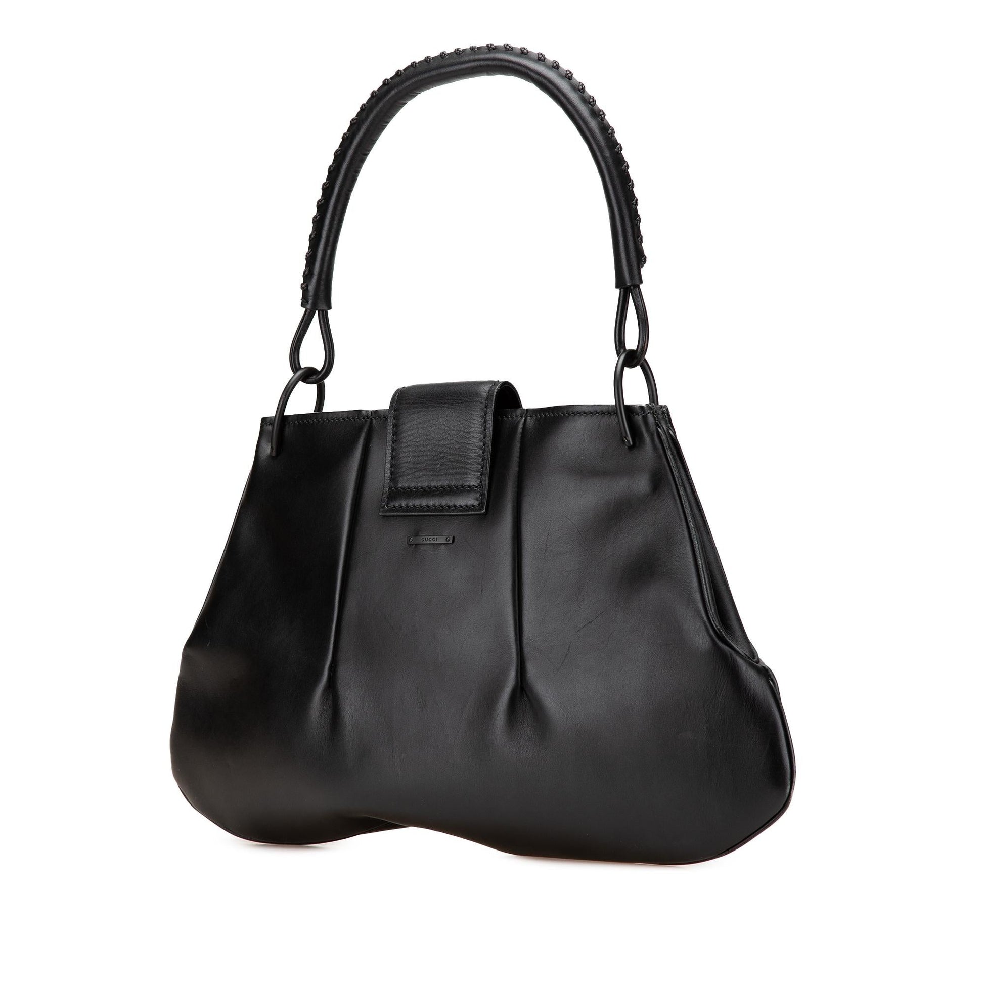 Gucci Leather Calf Black Shoulder Bag