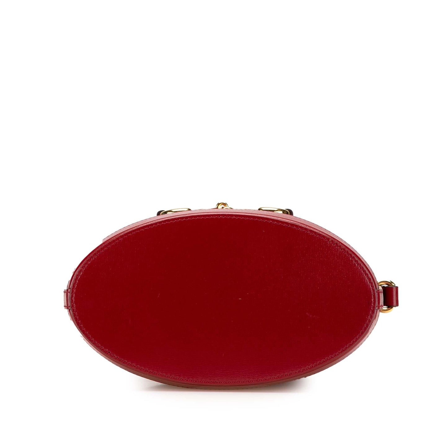 Gucci Horsebit Leather Calf Red Bucket Shoulder Bag Bag 3
