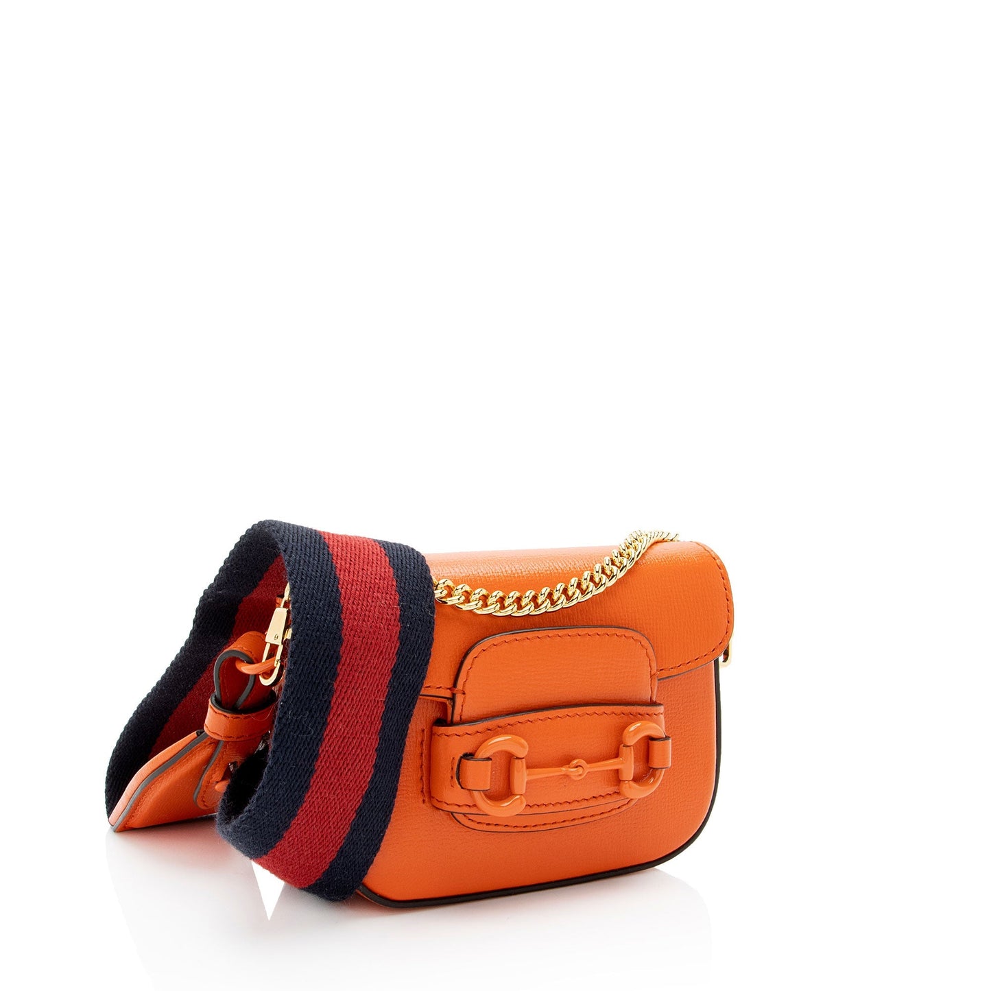 Gucci Horsebit Super Leather Orange Mini Shoulder Bag