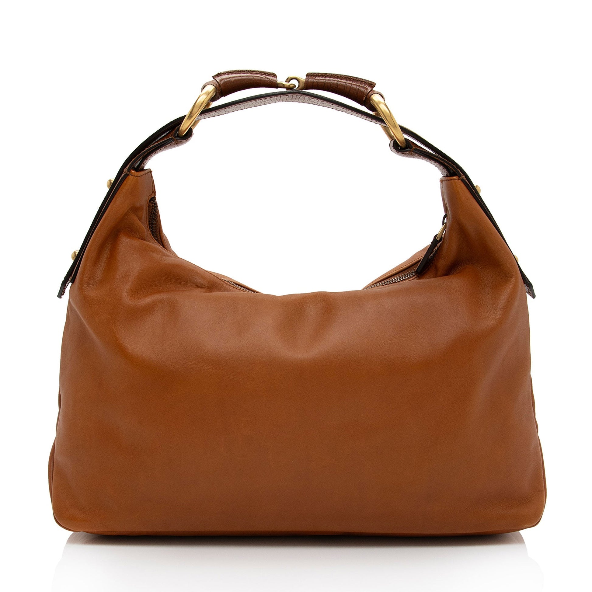 Gucci Horsebit SHF-WR9LR9 Leather Brown Medium Shoulder Bag