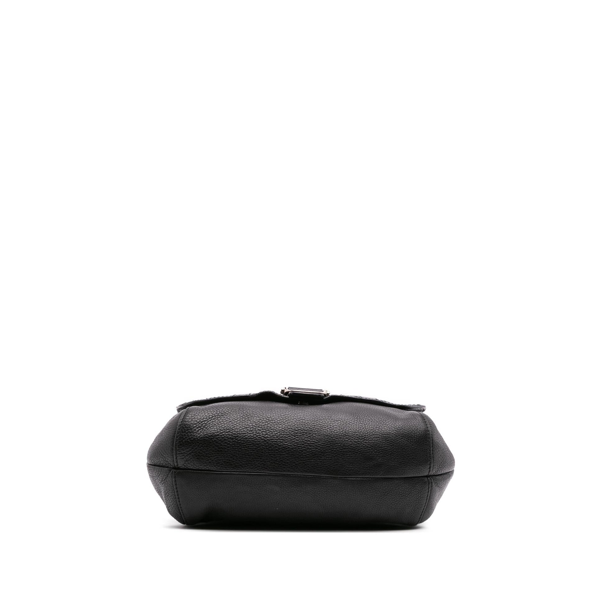 Gucci Horsebit Techno Leather Calf Black Satchel Bag