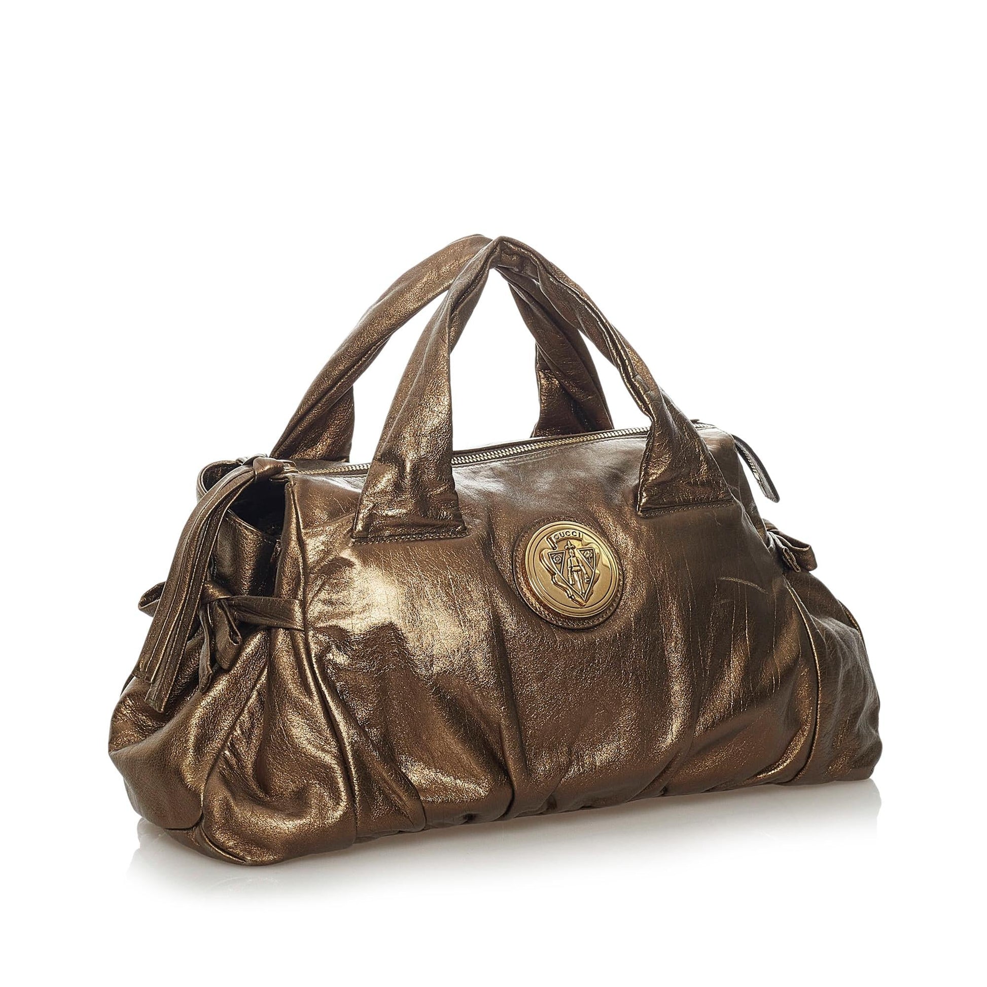 Gucci Hysteria SHG Leather Calf Brown Satchel Bag