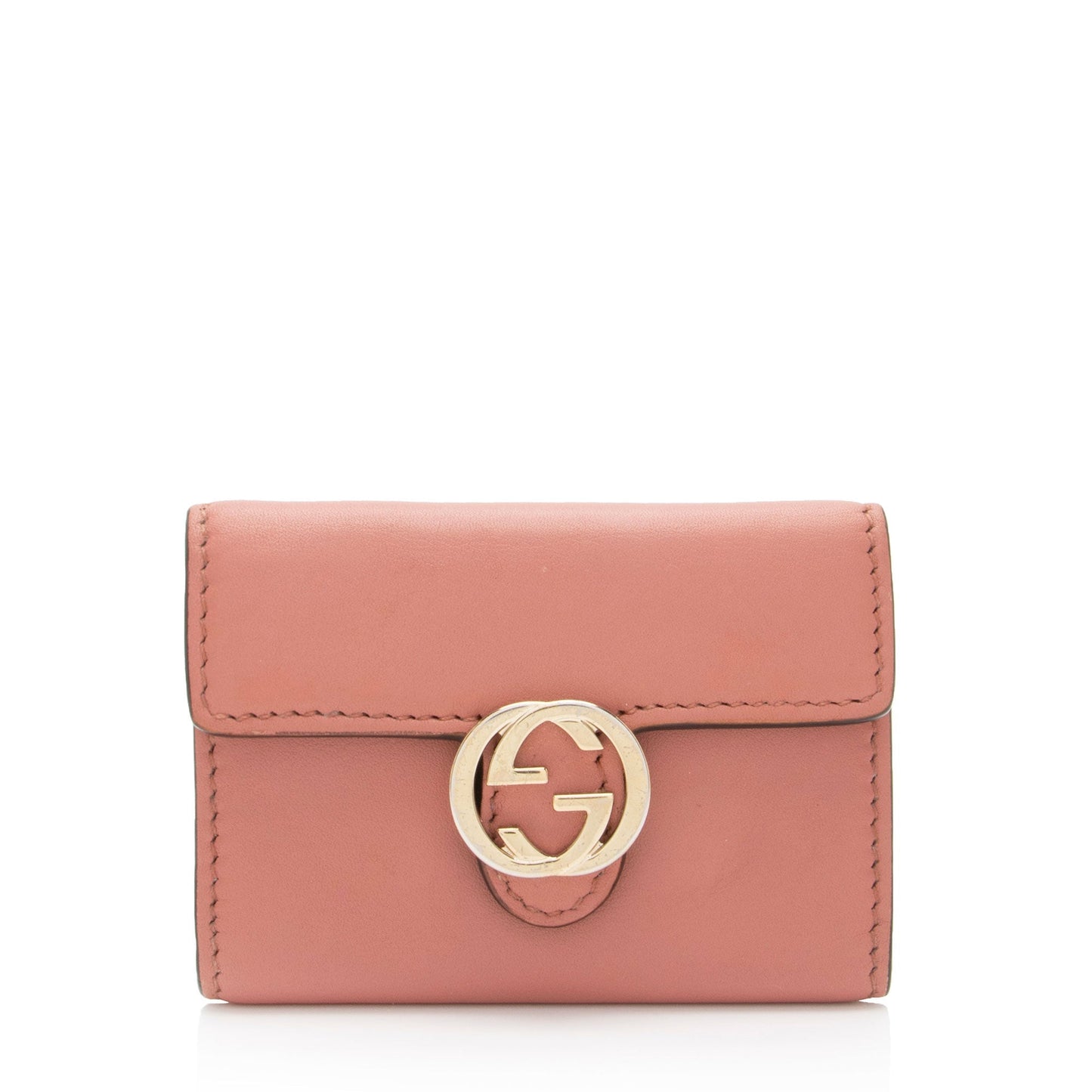 Gucci Interlocking G 6 Key Holder Leather Pink Accessory