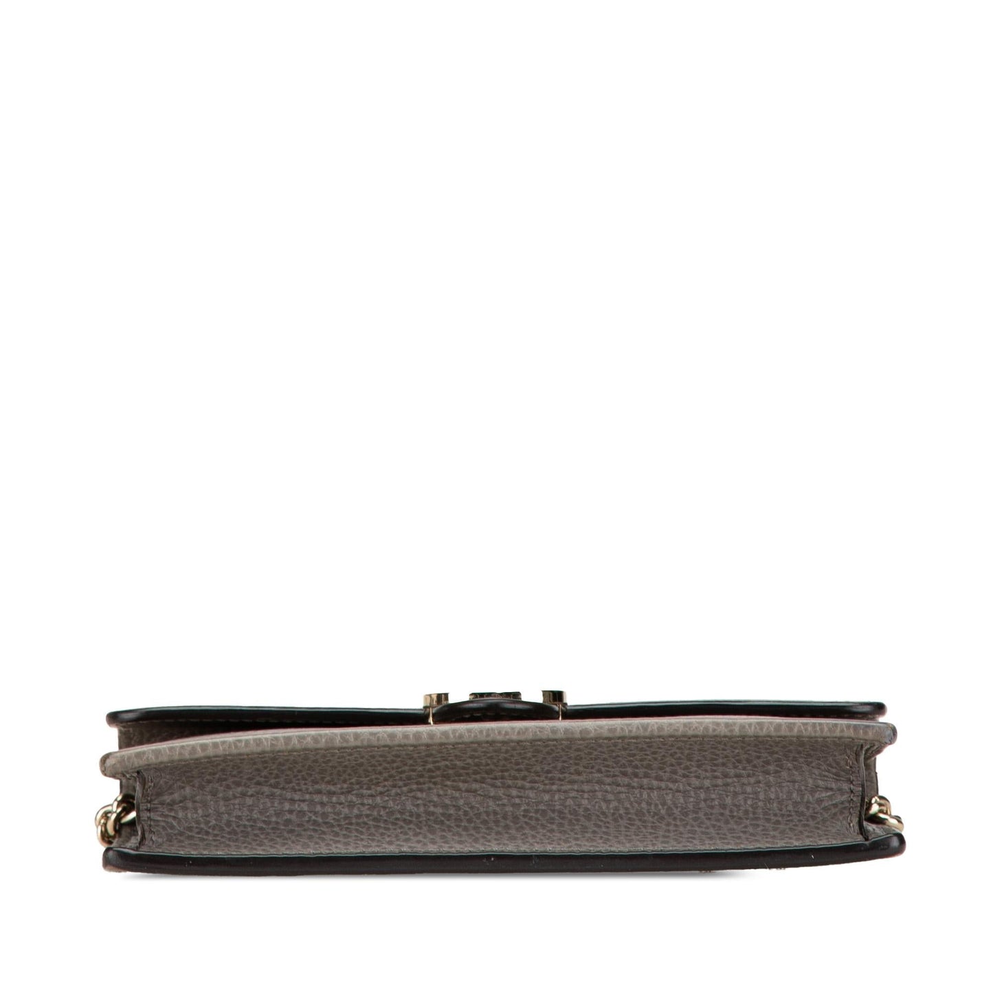 Gucci Interlocking G Dollar Wallet on Leather Calf Grey Chain Crossbody Bag Chain 2