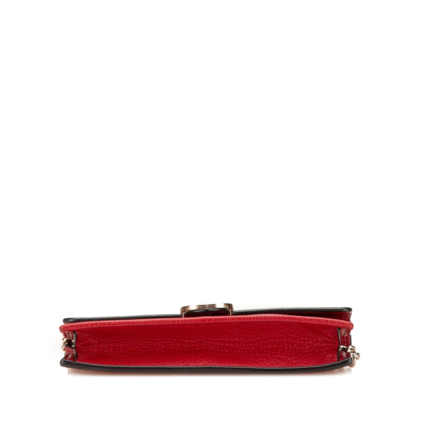 Gucci Interlocking G Dollar Wallet on Leather Calf Red Chain Crossbody Bag Chain 12