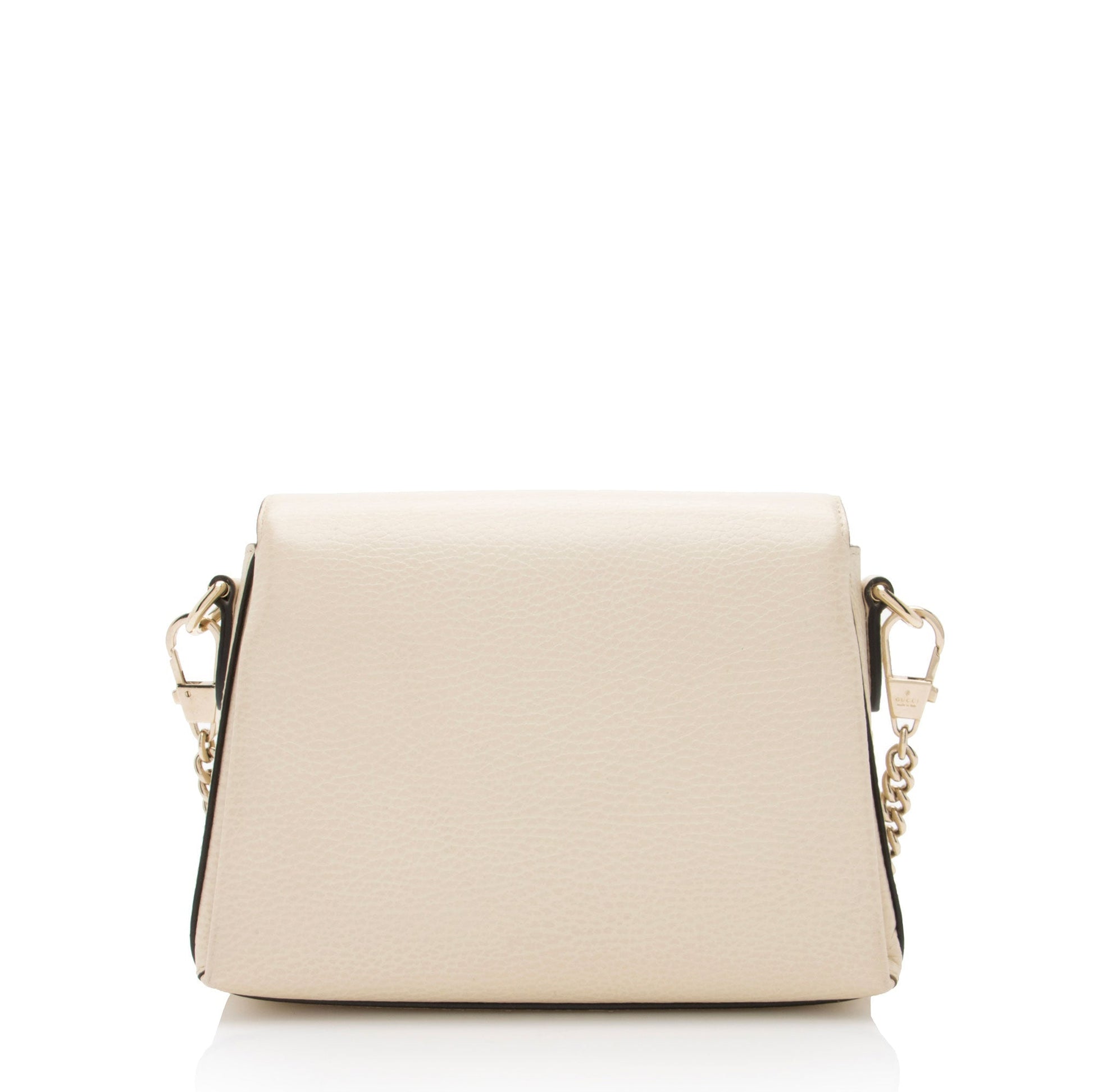Gucci Interlocking G Leather Calfskin Beige Small Crossbody Bag