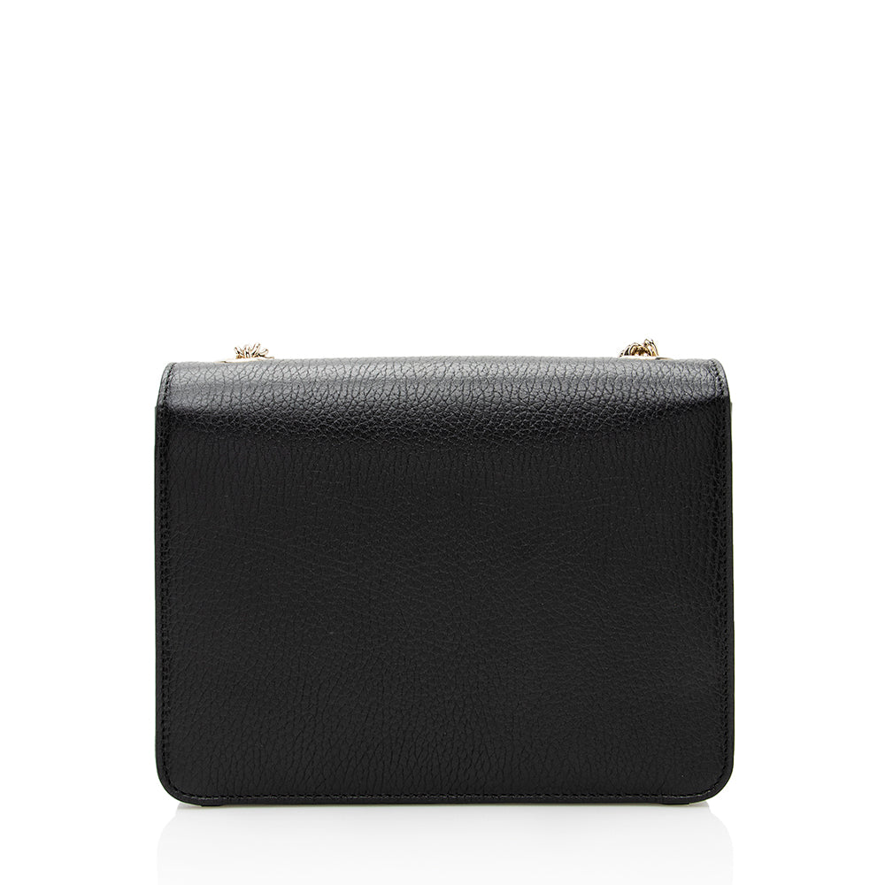 Gucci Interlocking G SHF Leather Black Small Crossbody Bag