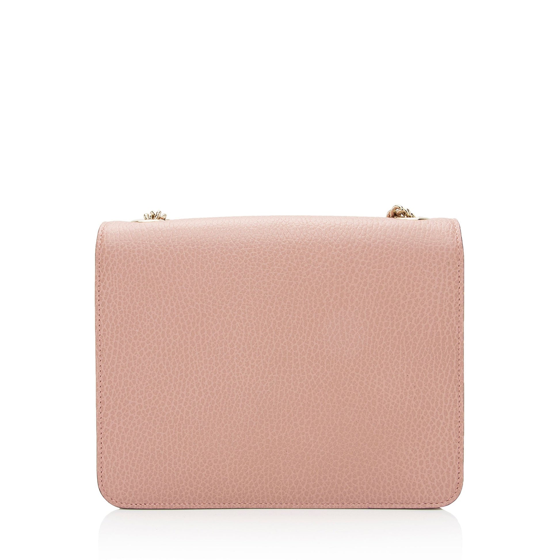 Gucci Interlocking G SHF-6sbkNl Leather Pink Small Crossbody Bag