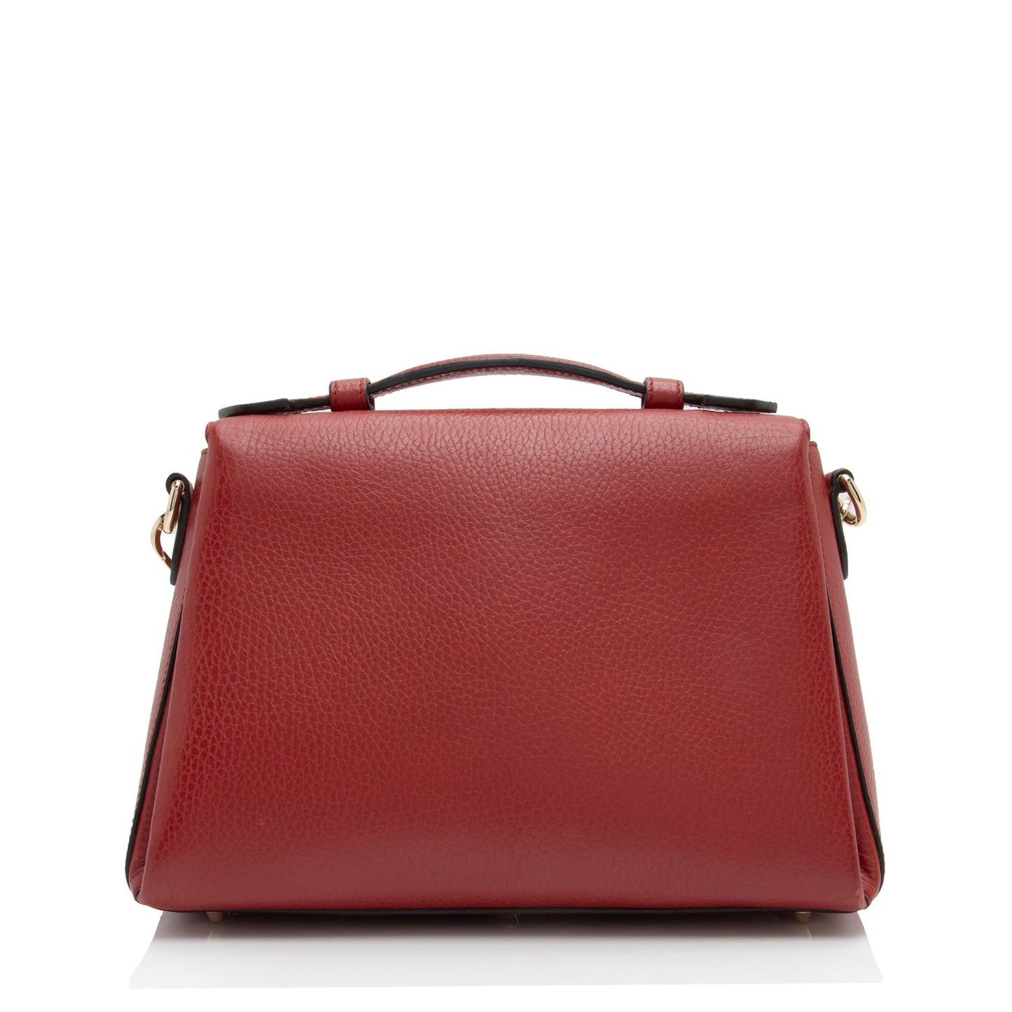 Gucci Interlocking G Top Handle Leather Calfskin Red Small Crossbody Bag