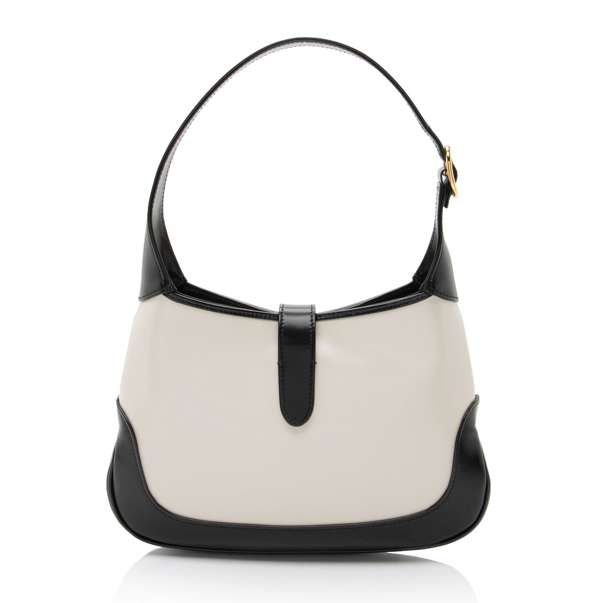 Gucci Jackie Leather Black White Small Shoulder Bag