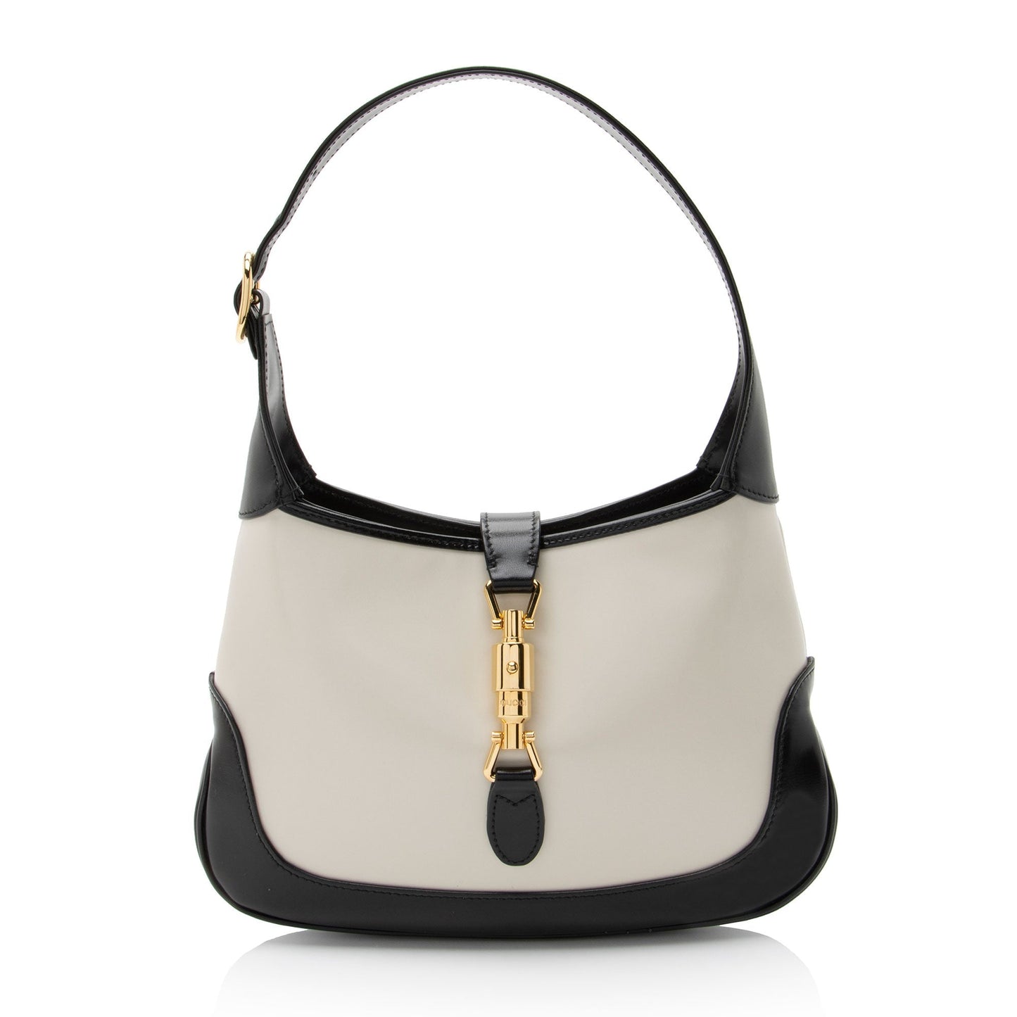 Gucci Jackie Leather Black White Small Shoulder Bag