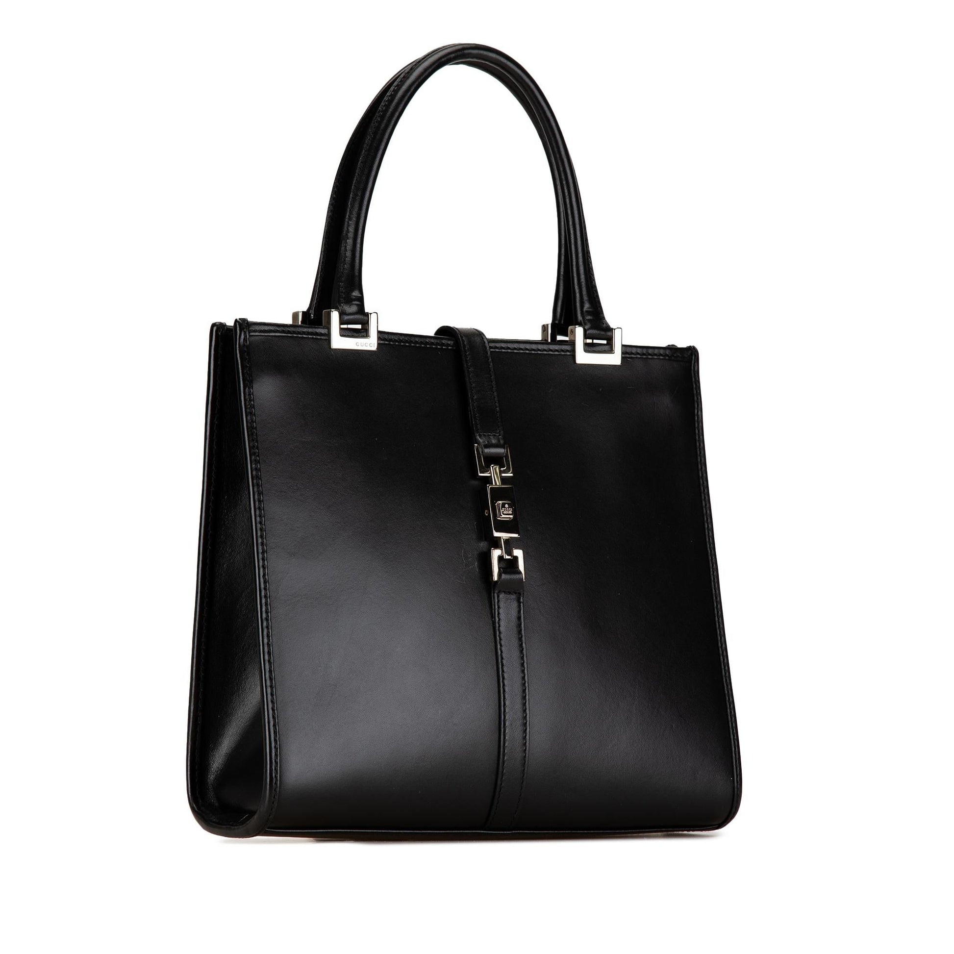 Gucci Jackie SHG-n6Riqp Leather Calf Black Satchel Bag