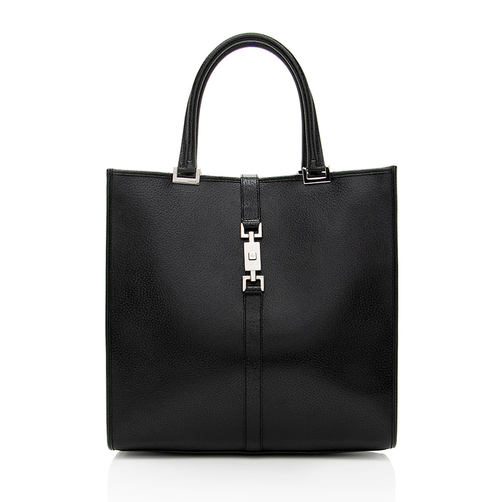 Gucci Jackie SHF Leather Black Tote Bag