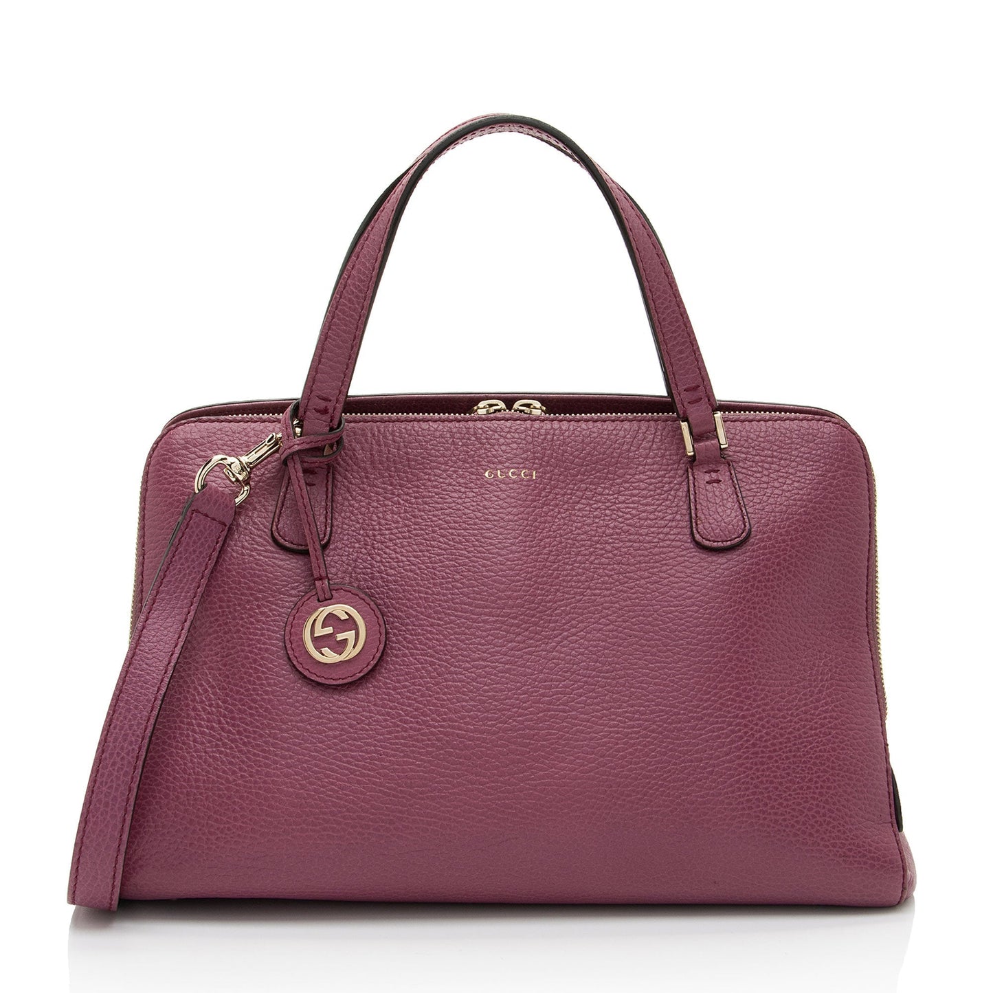 Gucci Lady Dollar Leather Satchel Bag
