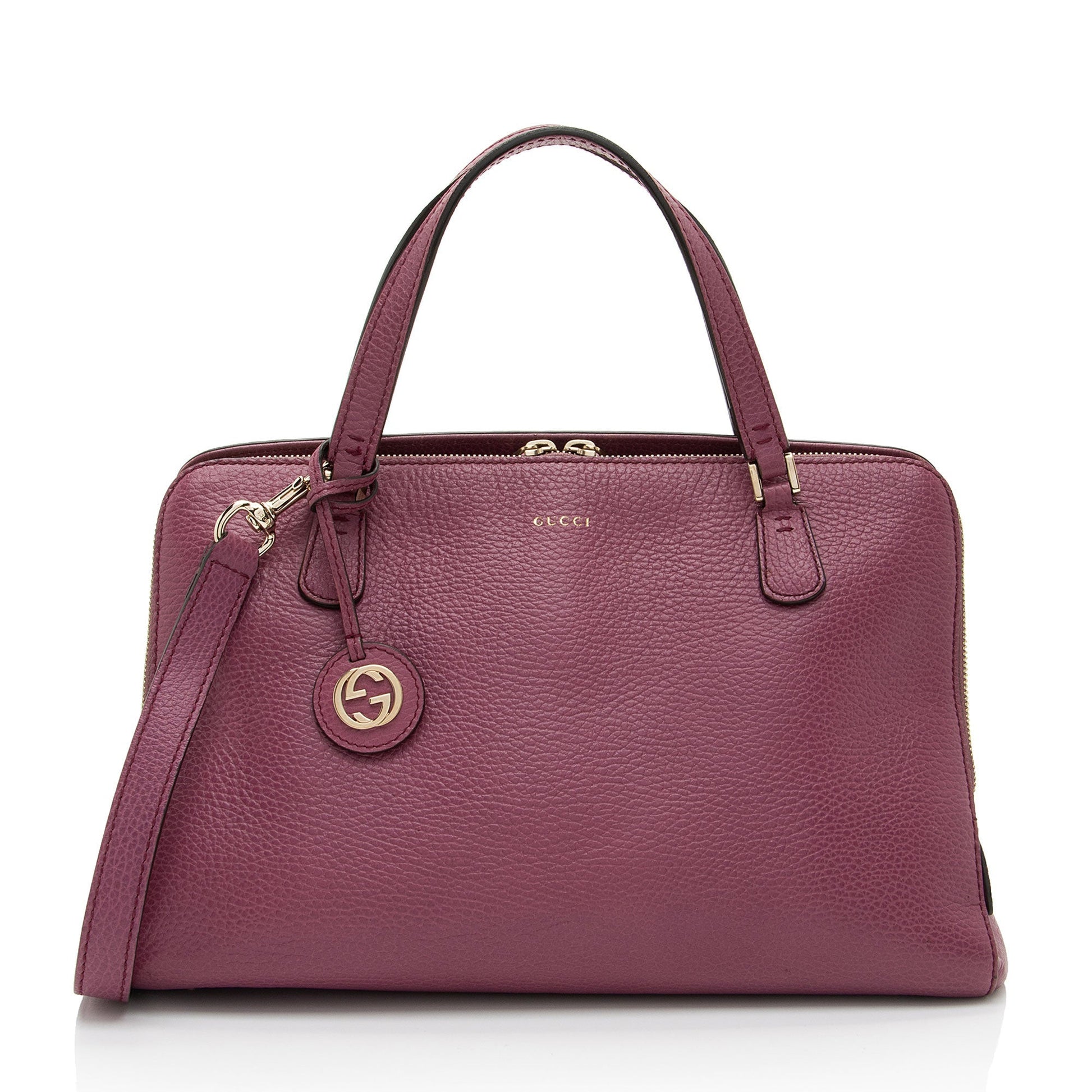 Gucci Lady Dollar Leather Satchel Bag