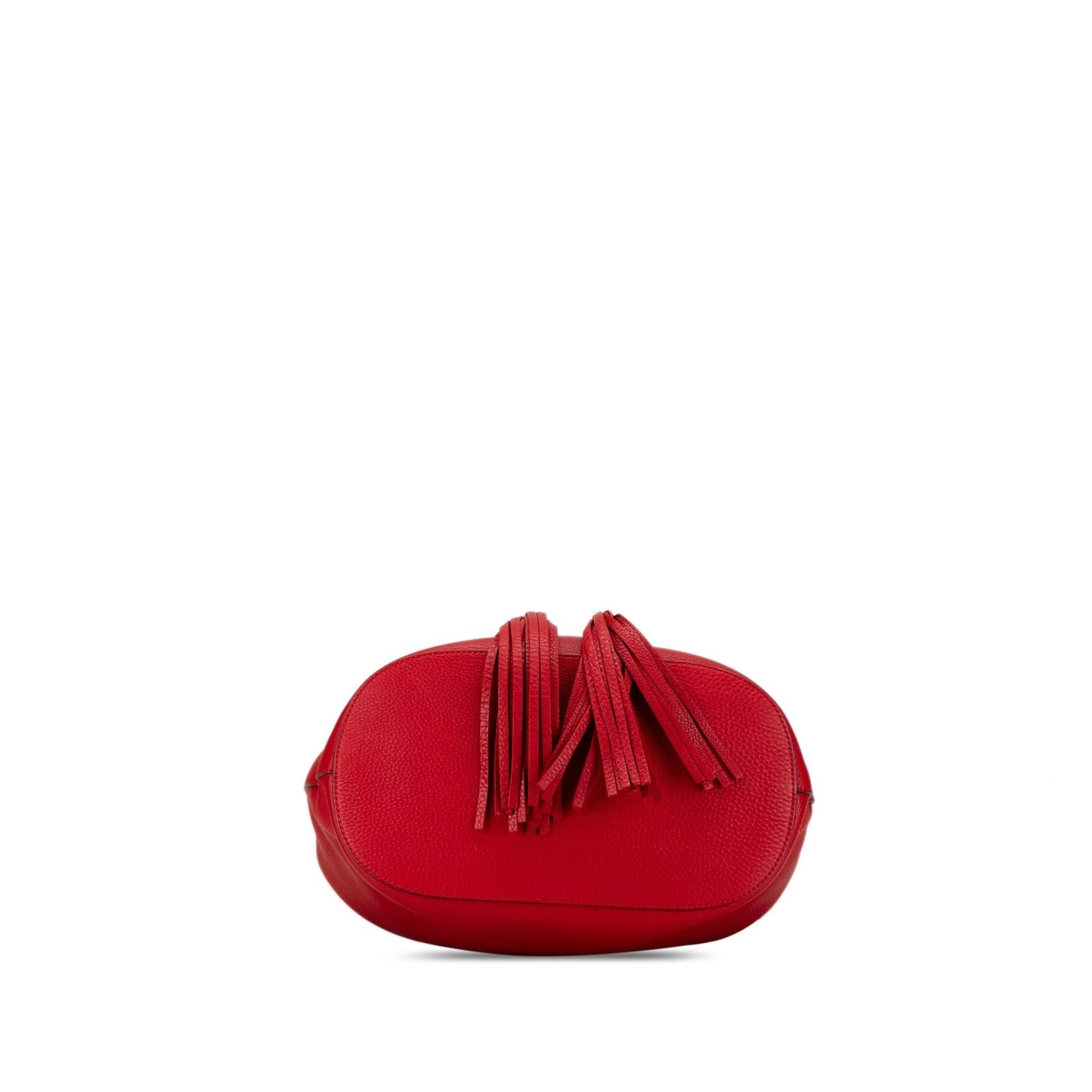 Gucci Lady Tassel SHG-uZdZdK Leather Calf Red Bucket Shoulder Bag