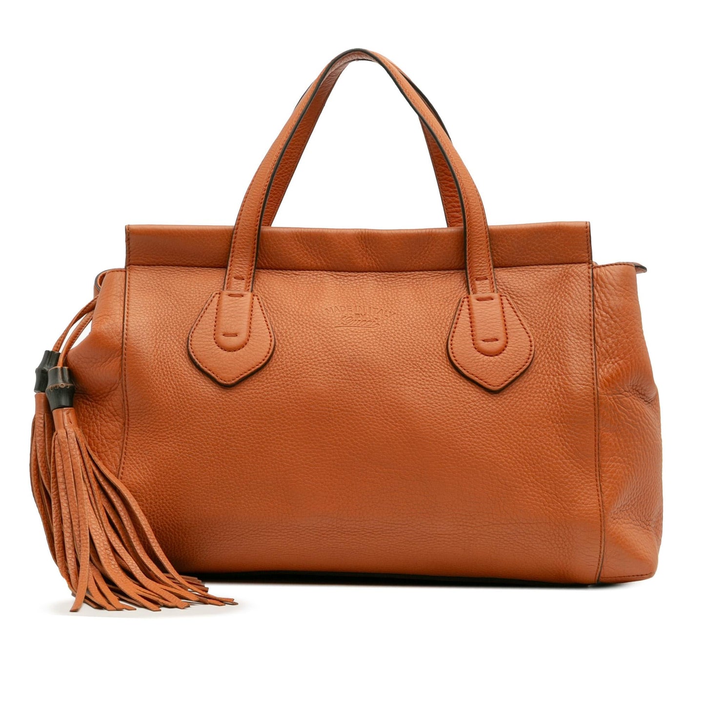 Gucci Lady Tassel Leather Top Handle Travel Bag