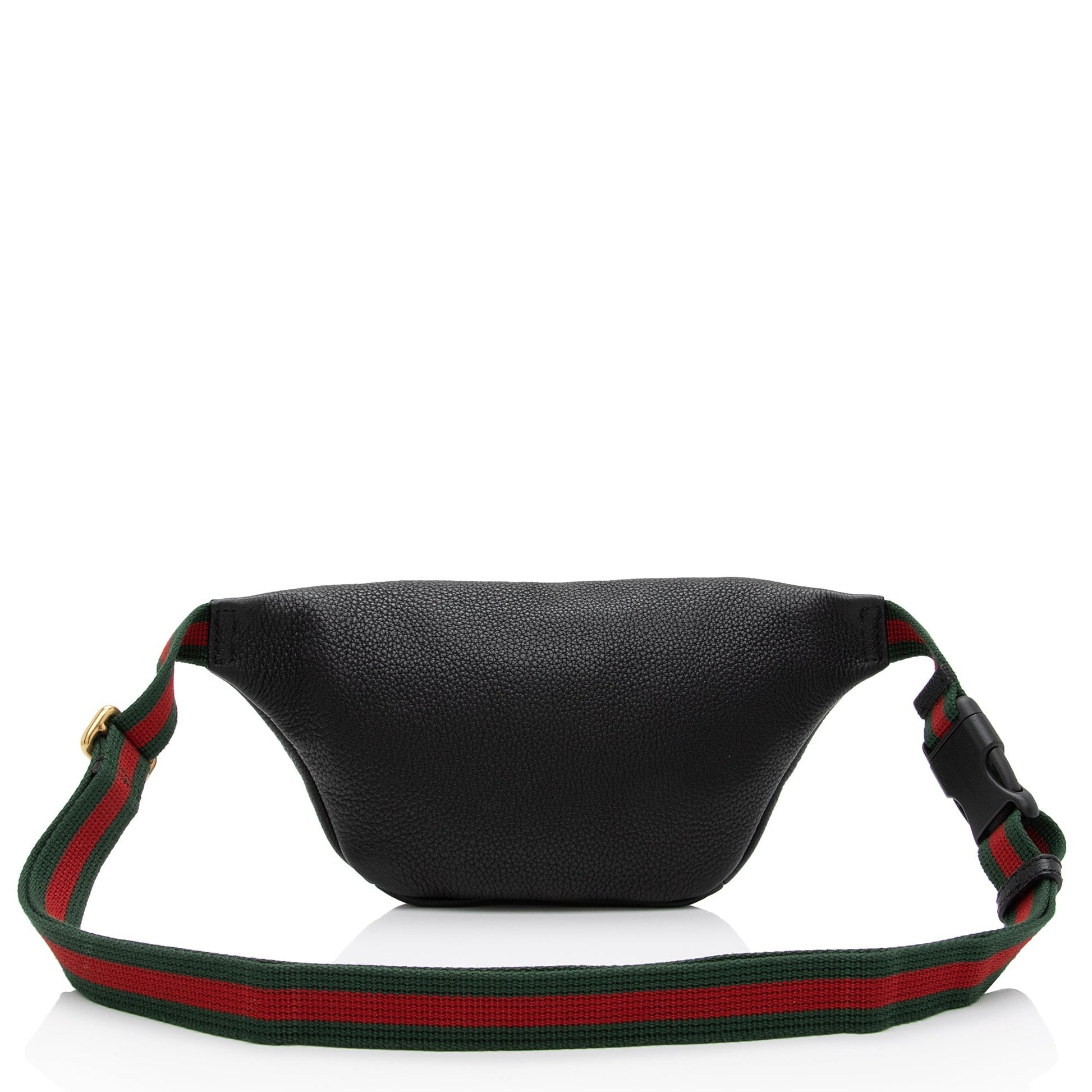 Gucci Belt SHF-9zS2VO Leather Nylon Black Logo Accessory