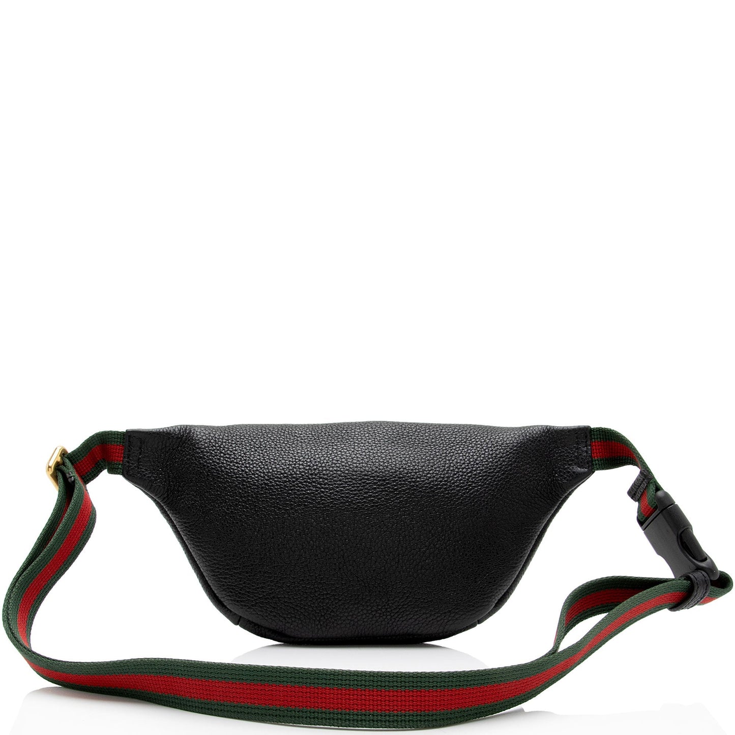 Gucci Belt SHF-NyrC5V Leather Nylon Black Logo Accessory