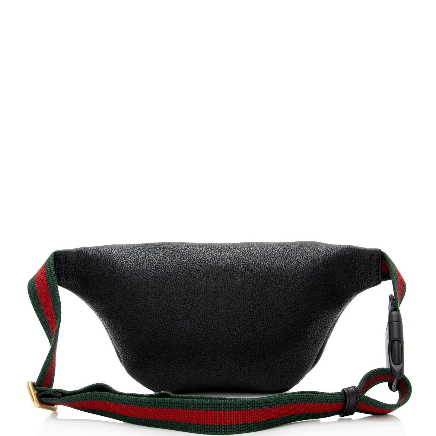 Gucci Belt Leather Nylon Black Logo Accessory