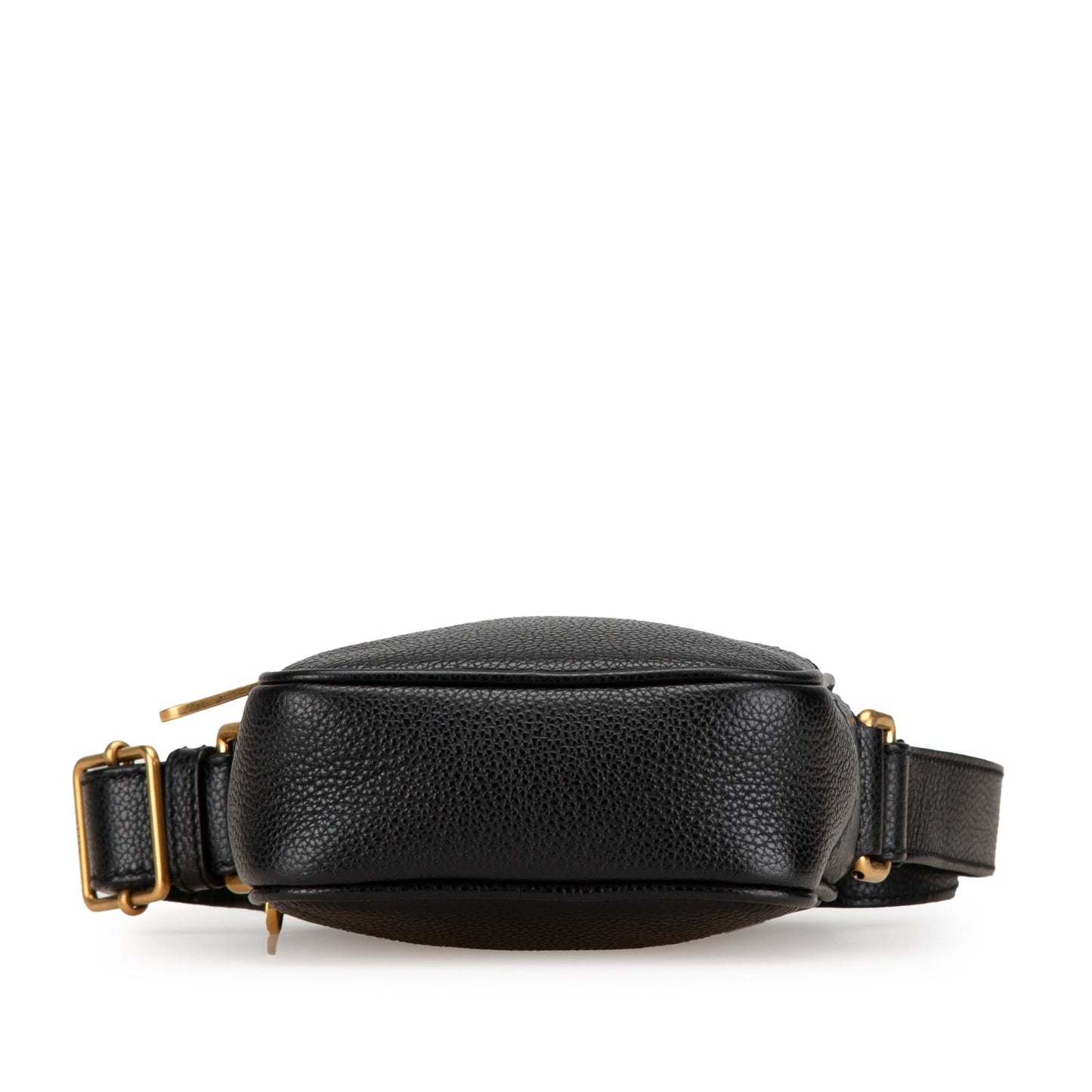Gucci Leather Logo Calf Black Crossbody Bag
